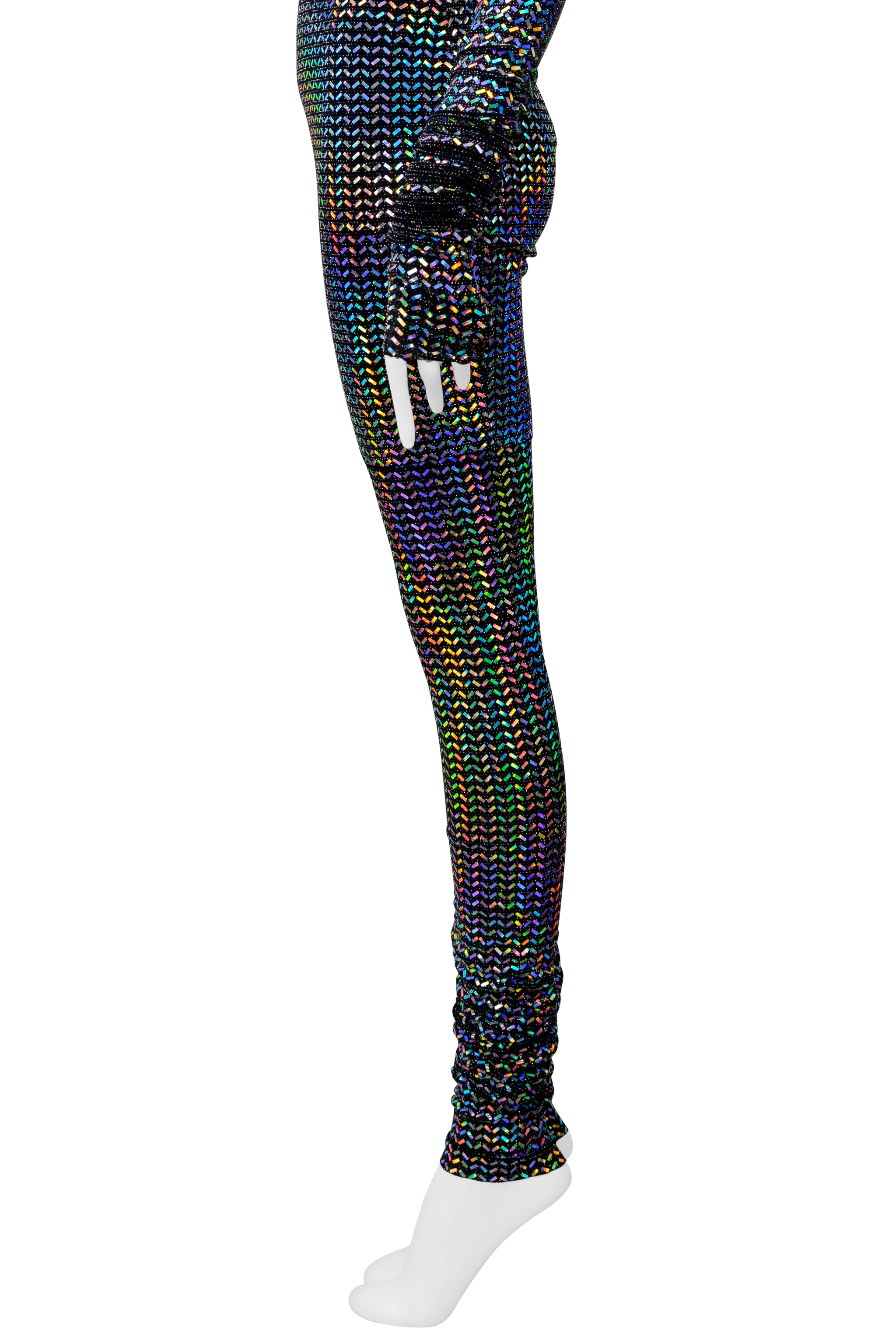 DOLCE & GABBANA LONG RAINBOW SEQUIN LEGGING ENSEMBLE 2021