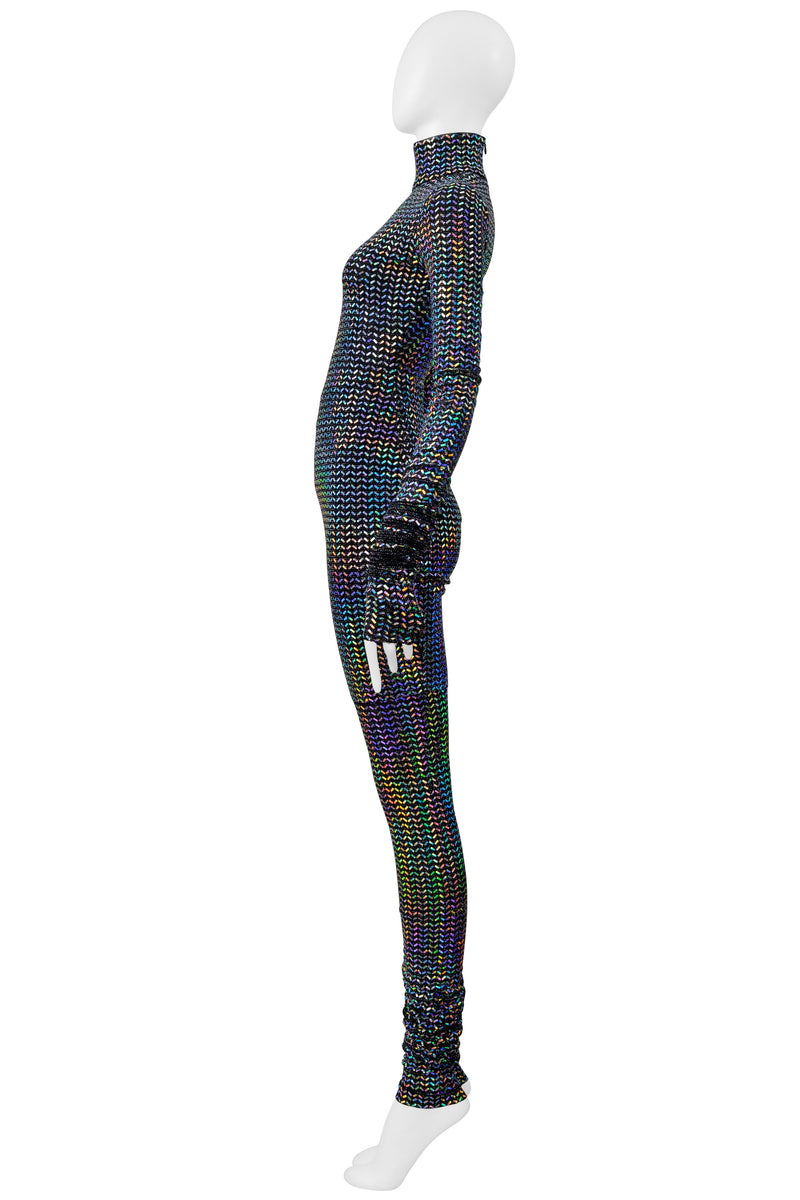 DOLCE & GABBANA LONG RAINBOW SEQUIN LEGGING ENSEMBLE 2021