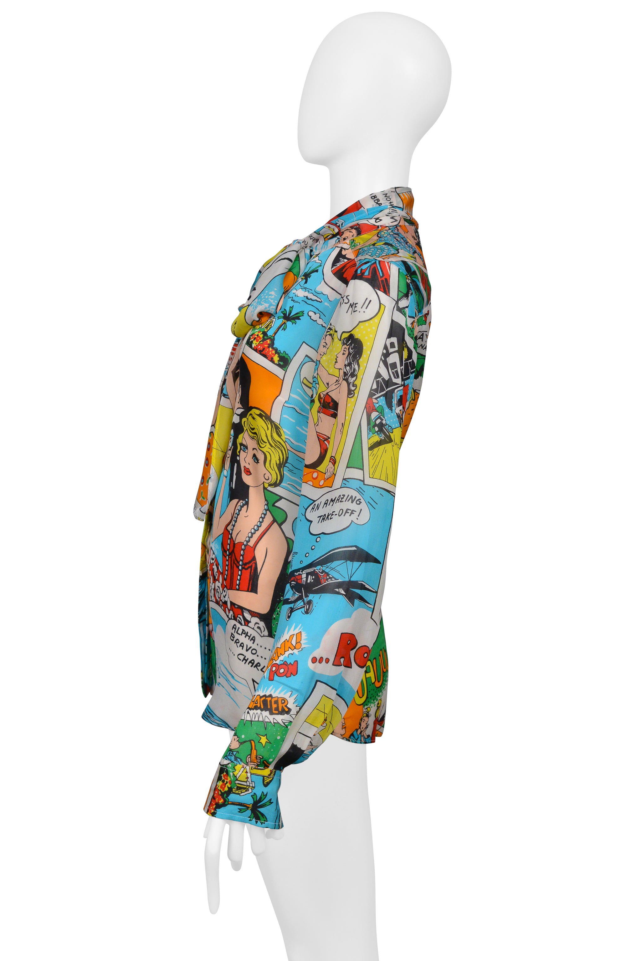 DOLCE & GABBANA MULTICOLOR COMIC BOOK PRINT TOP