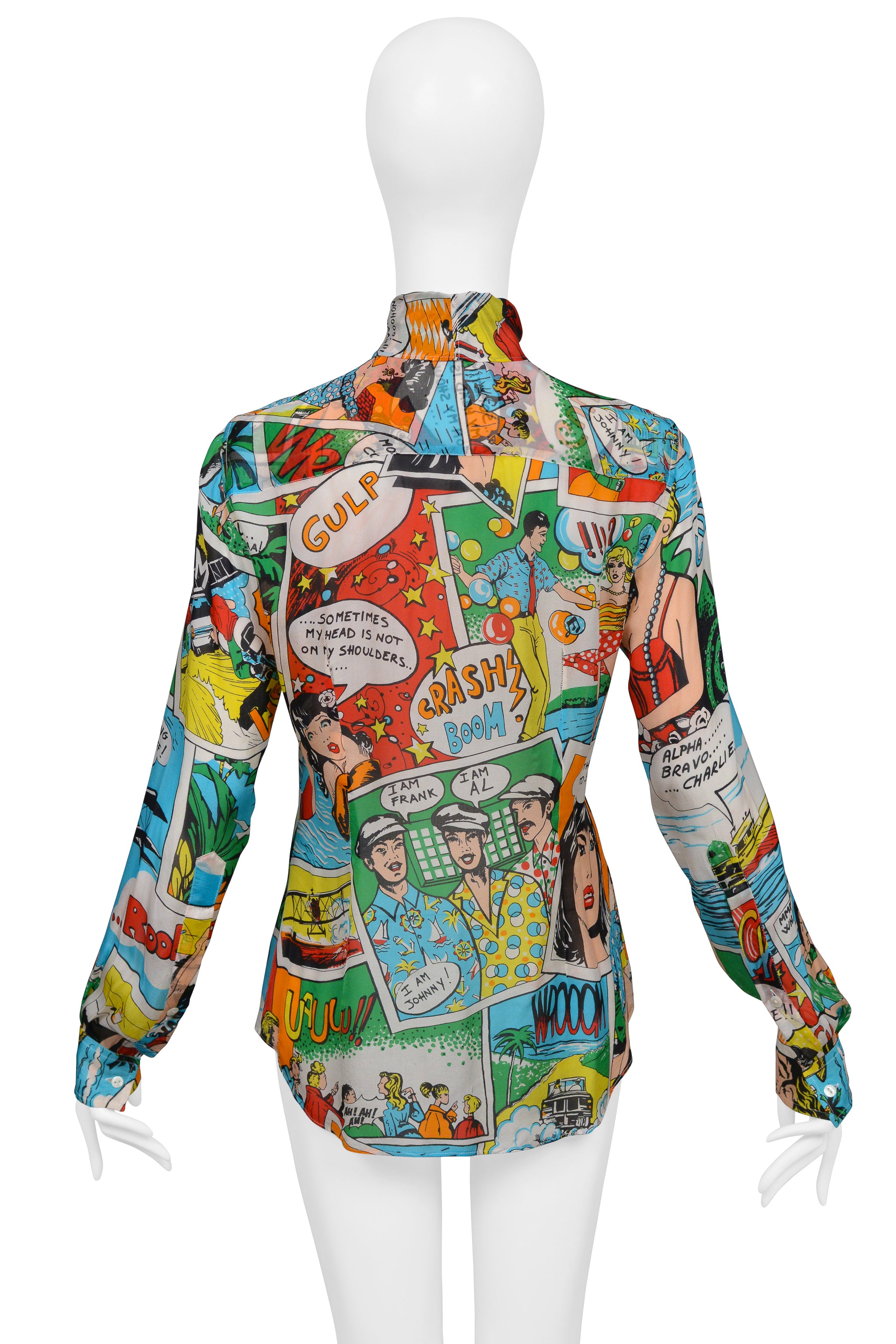 DOLCE & GABBANA MULTICOLOR COMIC BOOK PRINT TOP