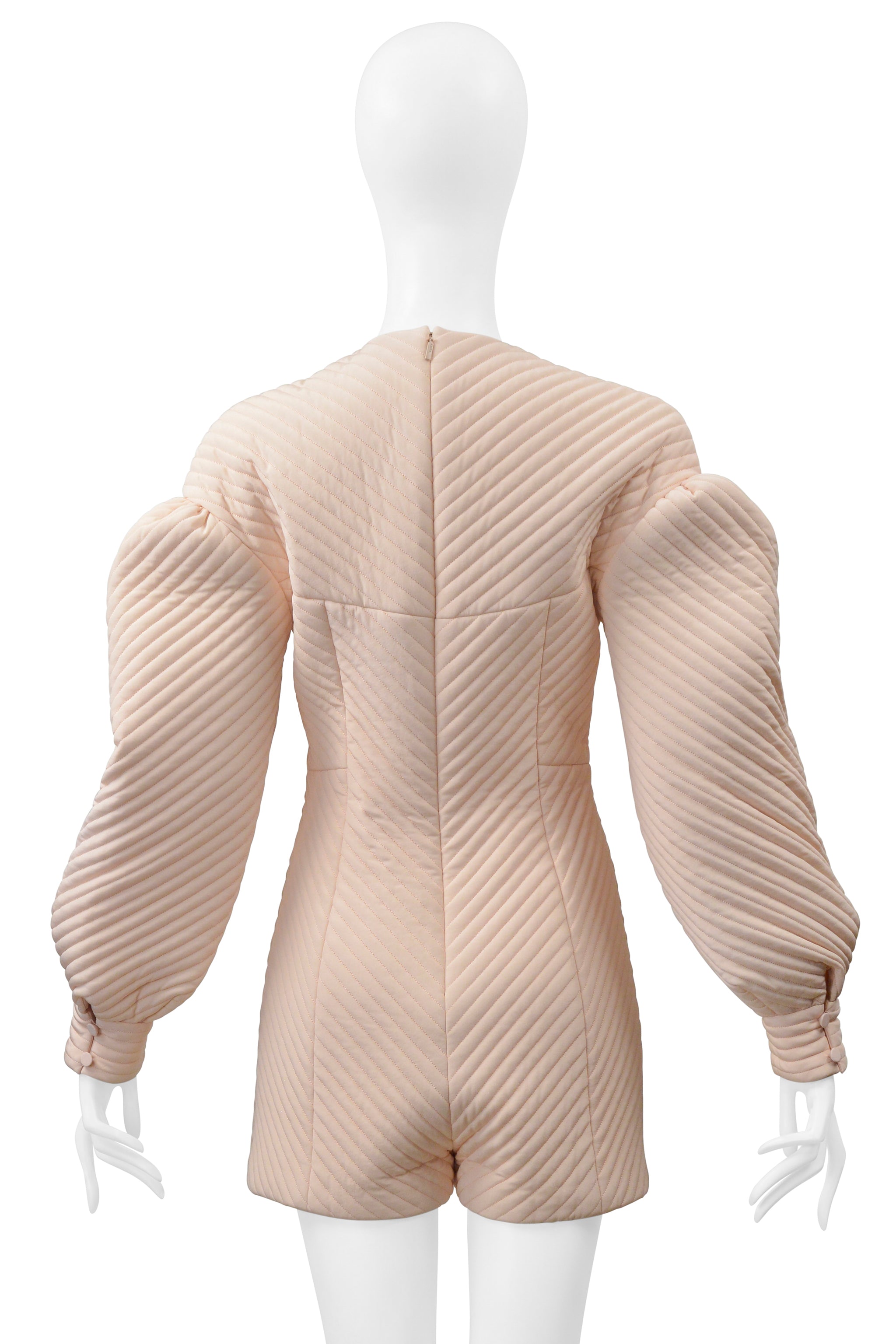 FENDI PINK PADDED ARCHITECTURAL MINI ROMPER 2020