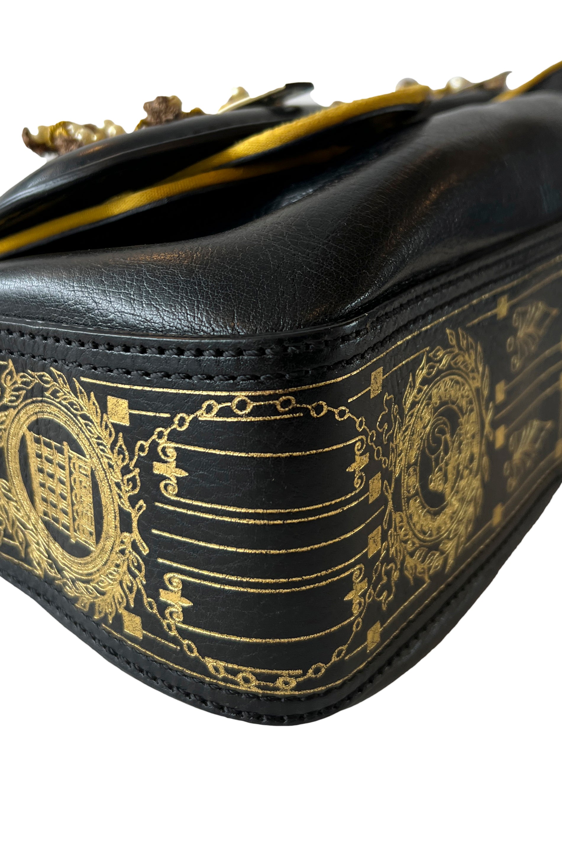 FENDI PEARL & GOLD HARDWARE "B" BAG 2006