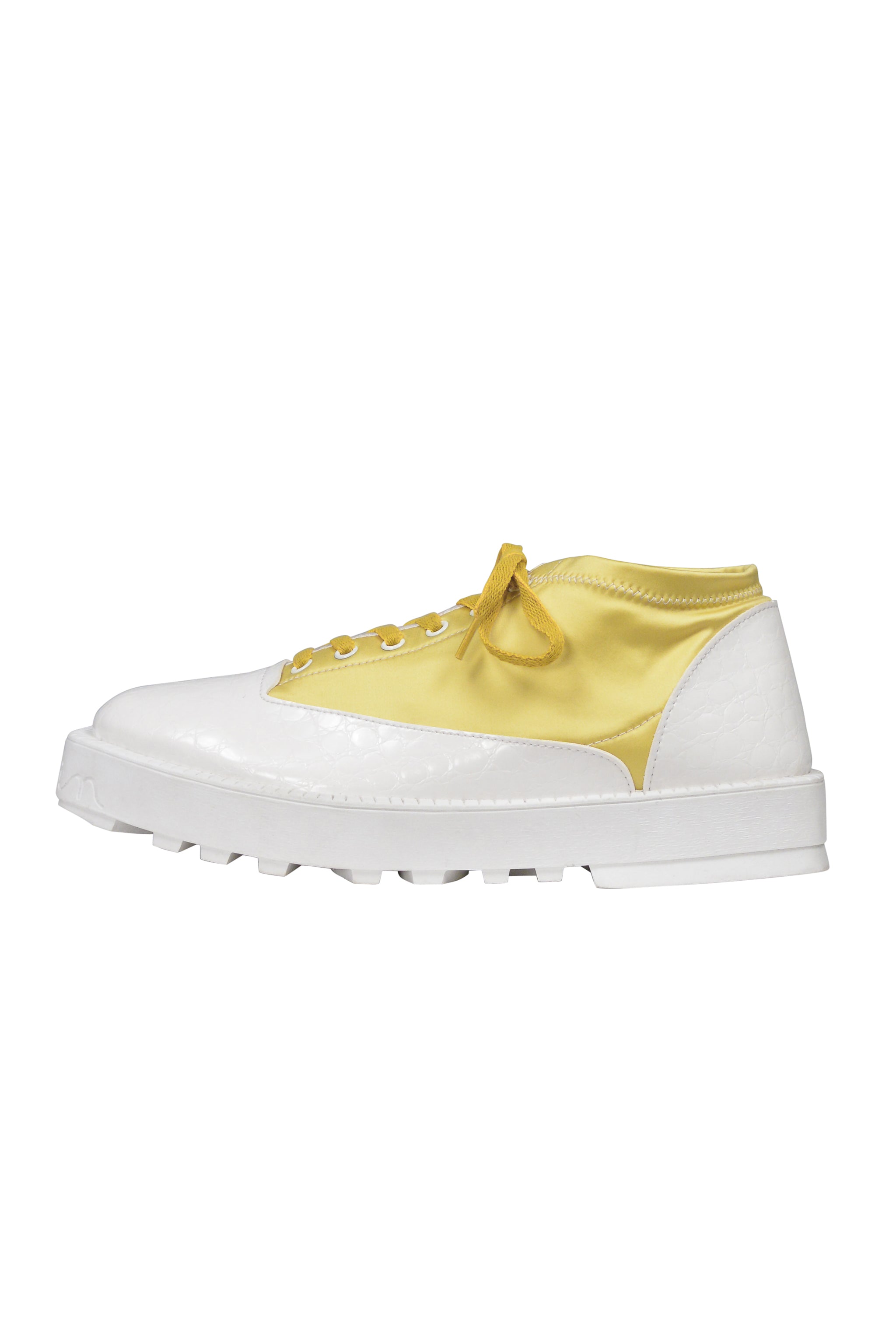 GHOSTIN BY PIERRE GIROD YELLOW AND WHITE TRAINERS
