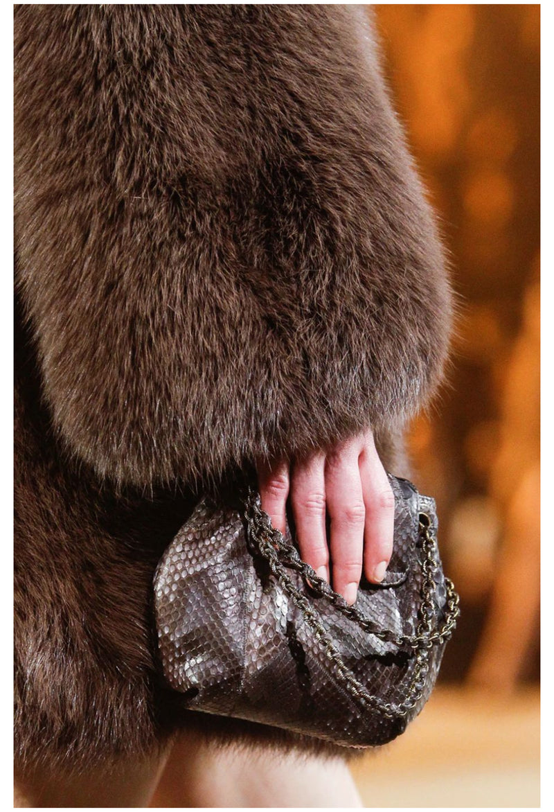 MARC JACOBS BROWN FUR CHUBBY COAT 2013