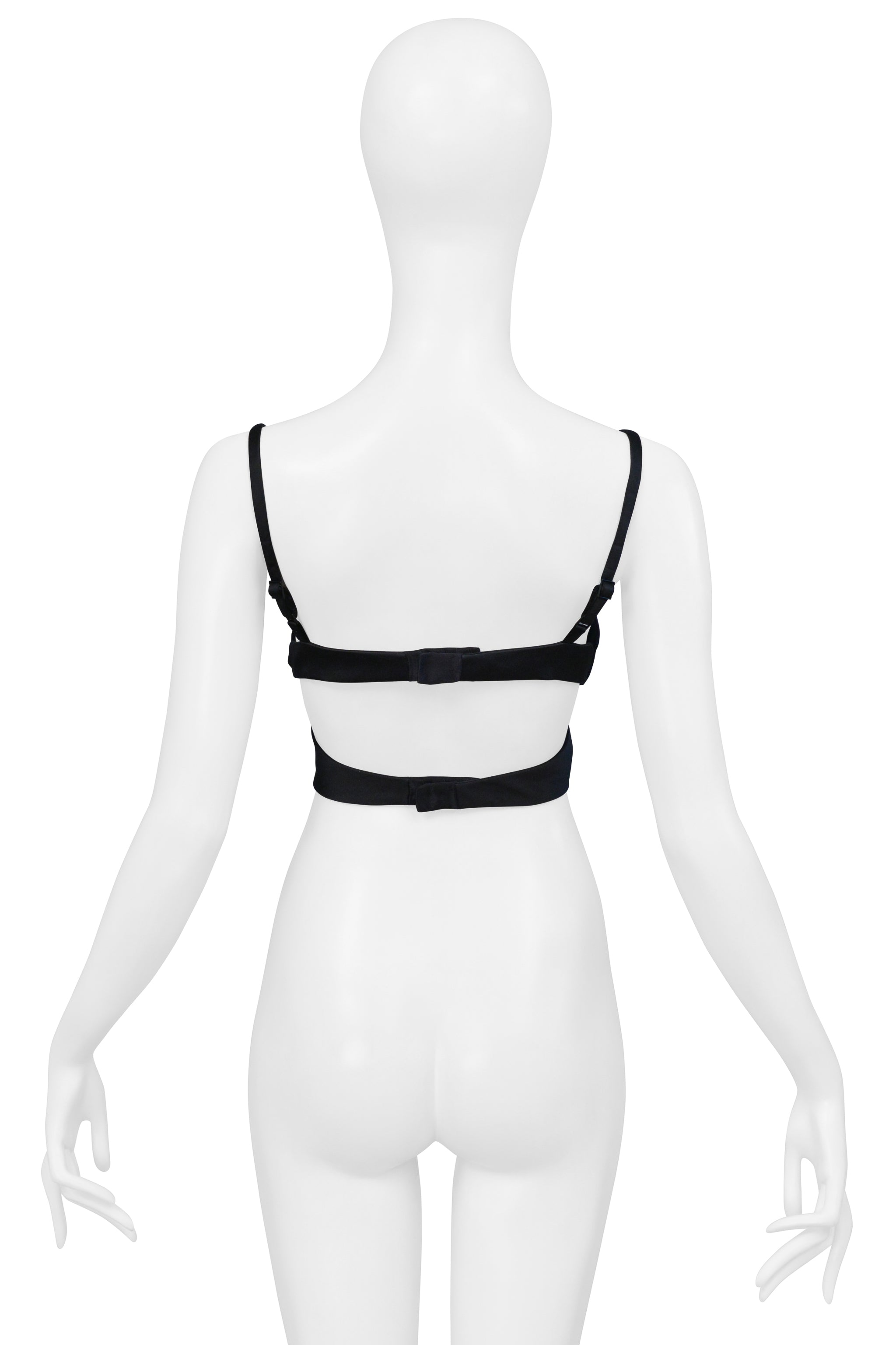 GUCCI BY TOM FORD BLACK SATIN WRAP BRA 2001