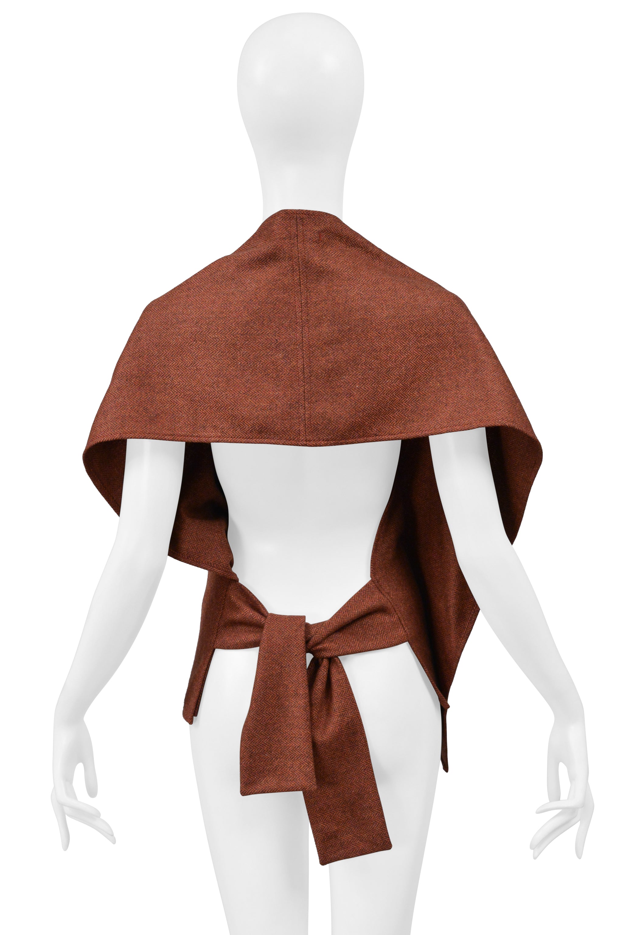 HOVMAN BURGUNDY WOOL WRAP TOP 2002