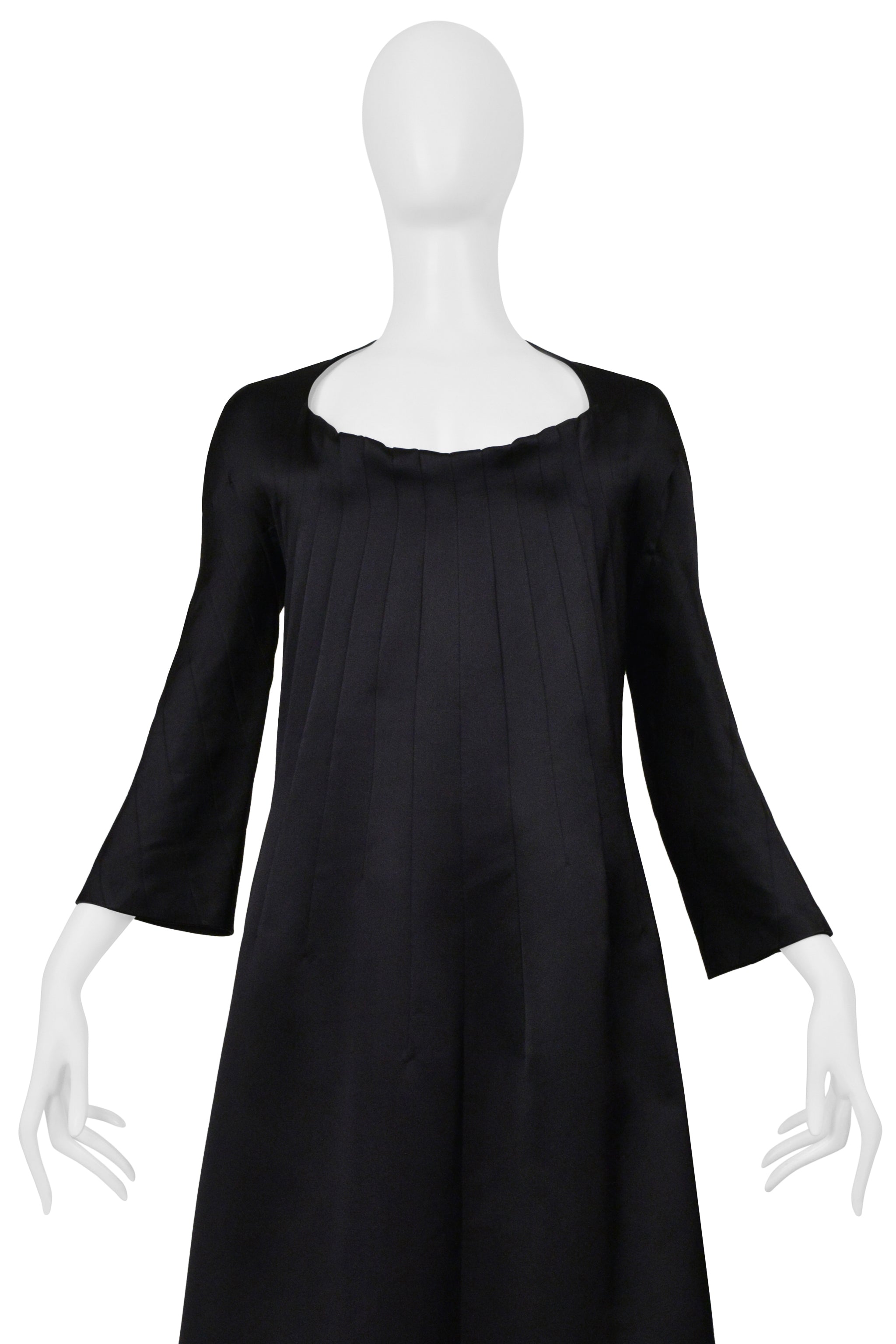 JUNYA WATANABE BLACK DRESS WITH SQUARE NECKLINE 1999-2000