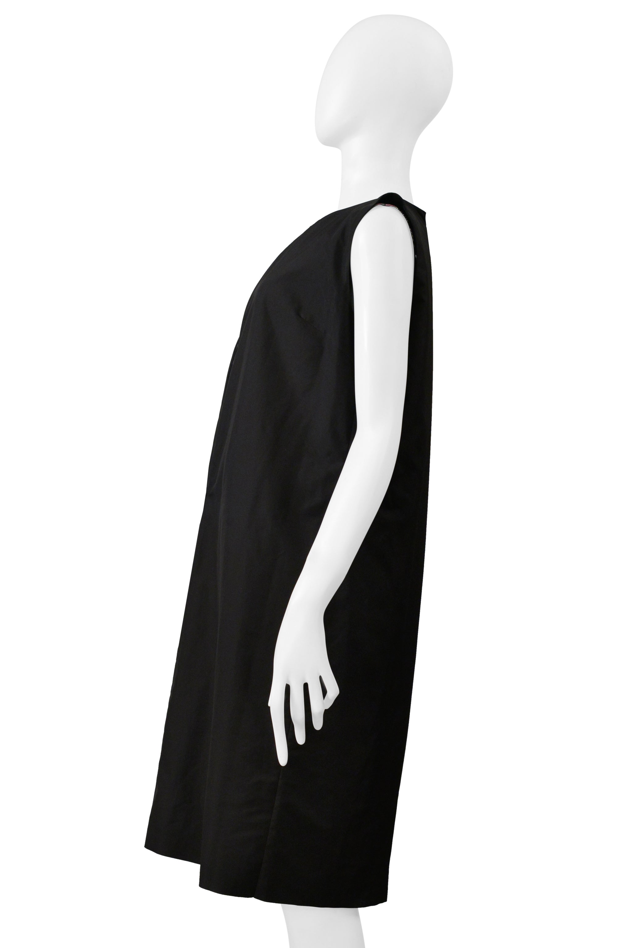 JUNYA WATANABE REVERSIBLE METALLIC FLORAL LAME TECH DRESS WITH  BLACK  & MESH INTERIOR SS 2000