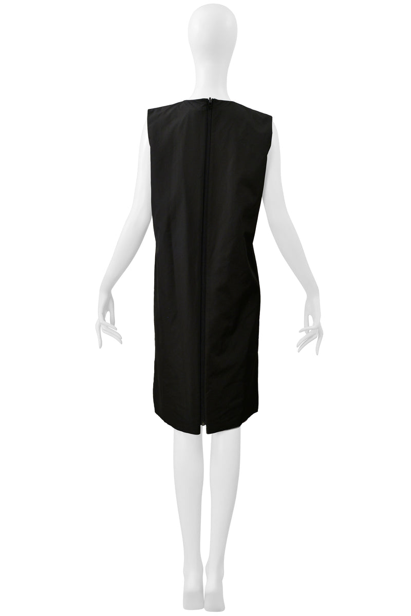JUNYA WATANABE REVERSIBLE METALLIC FLORAL LAME TECH DRESS WITH  BLACK  & MESH INTERIOR SS 2000
