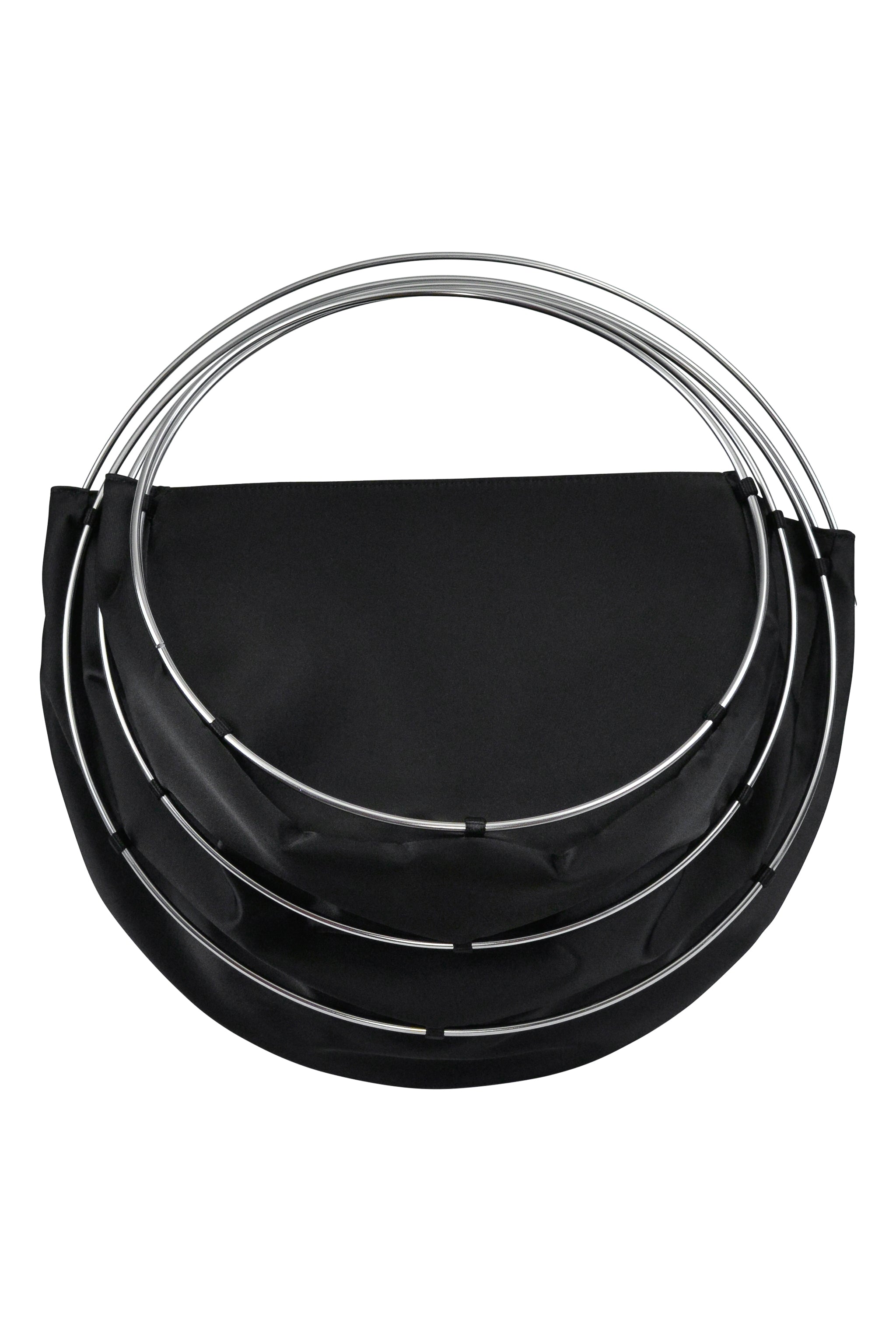 JUNYA WATANABE BLACK CAGE BAG WITH METAL RINGS AW 1999-2000