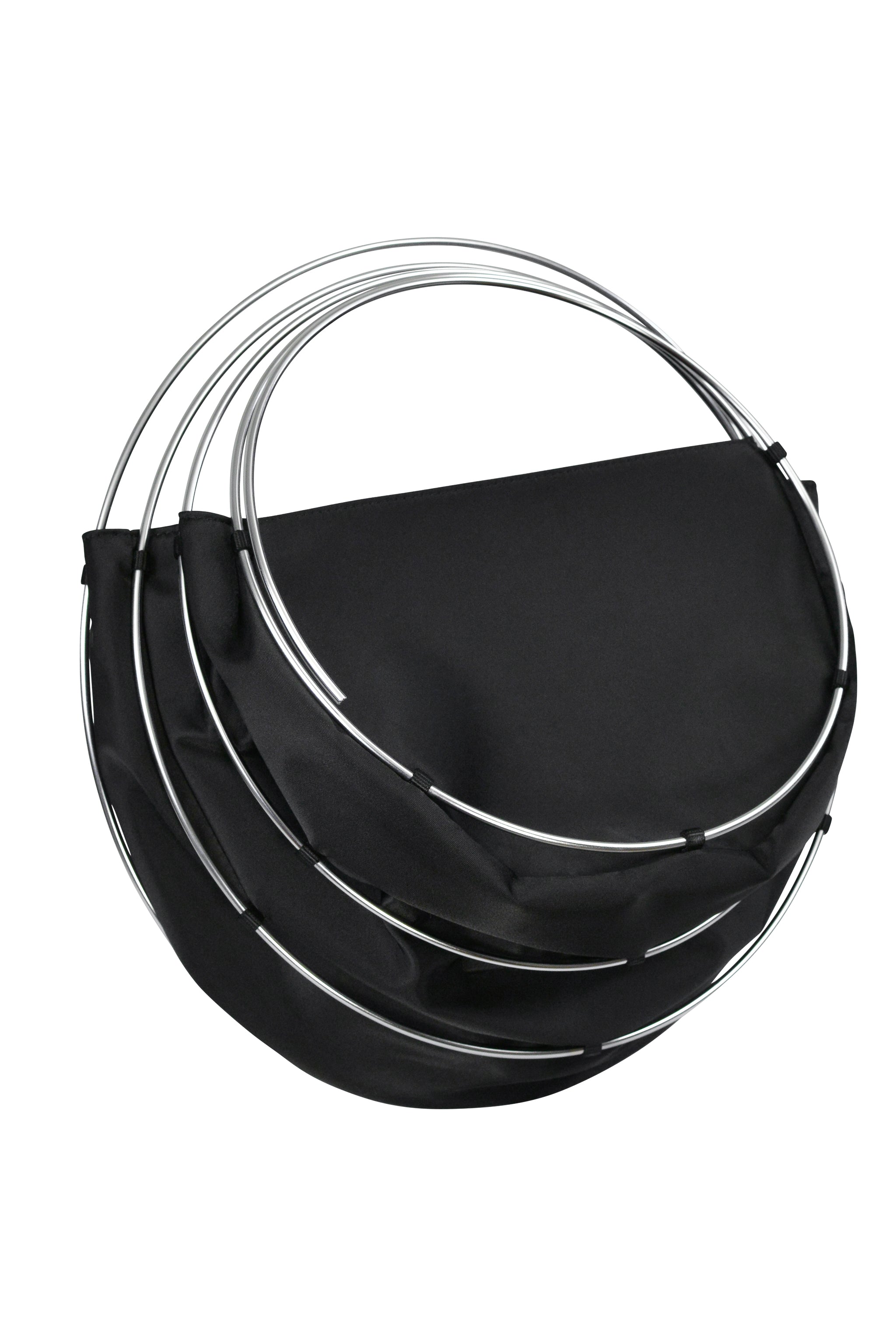 JUNYA WATANABE BLACK CAGE BAG WITH METAL RINGS AW 1999-2000