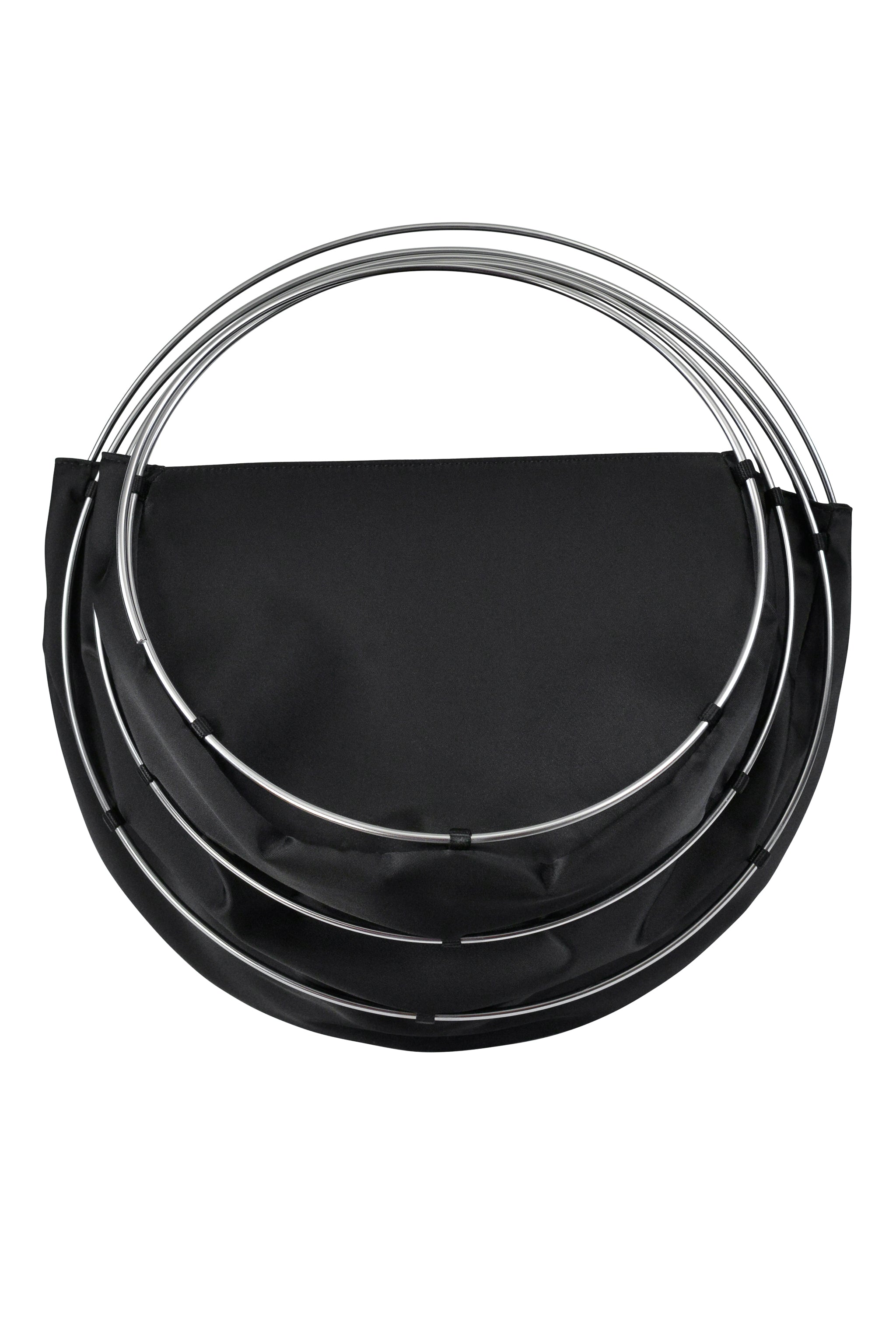 JUNYA WATANABE BLACK CAGE BAG WITH METAL RINGS AW 1999-2000