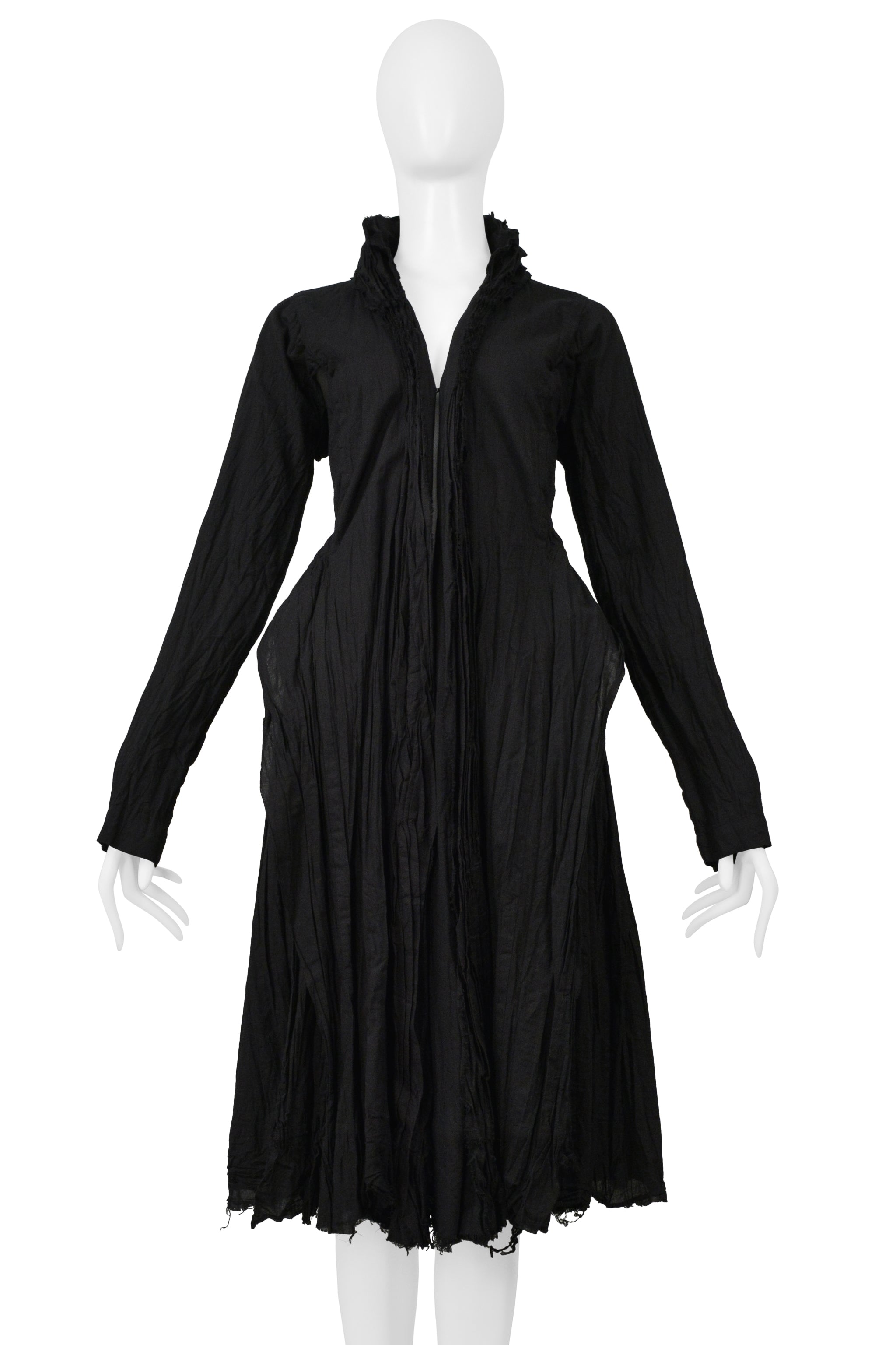 JUNYA WATANABE  BLACK 10 LAYER COTTON COAT 2005