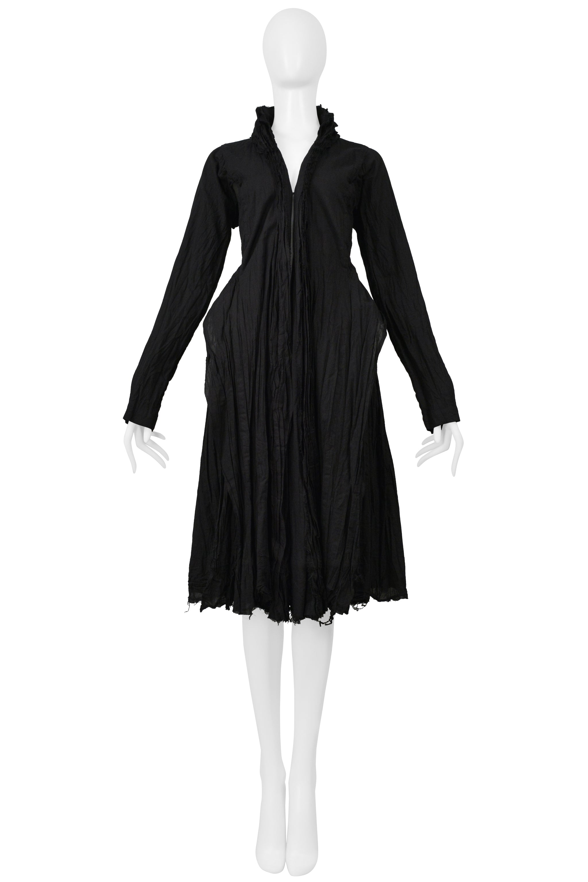 JUNYA WATANABE  BLACK 10 LAYER COTTON COAT 2005