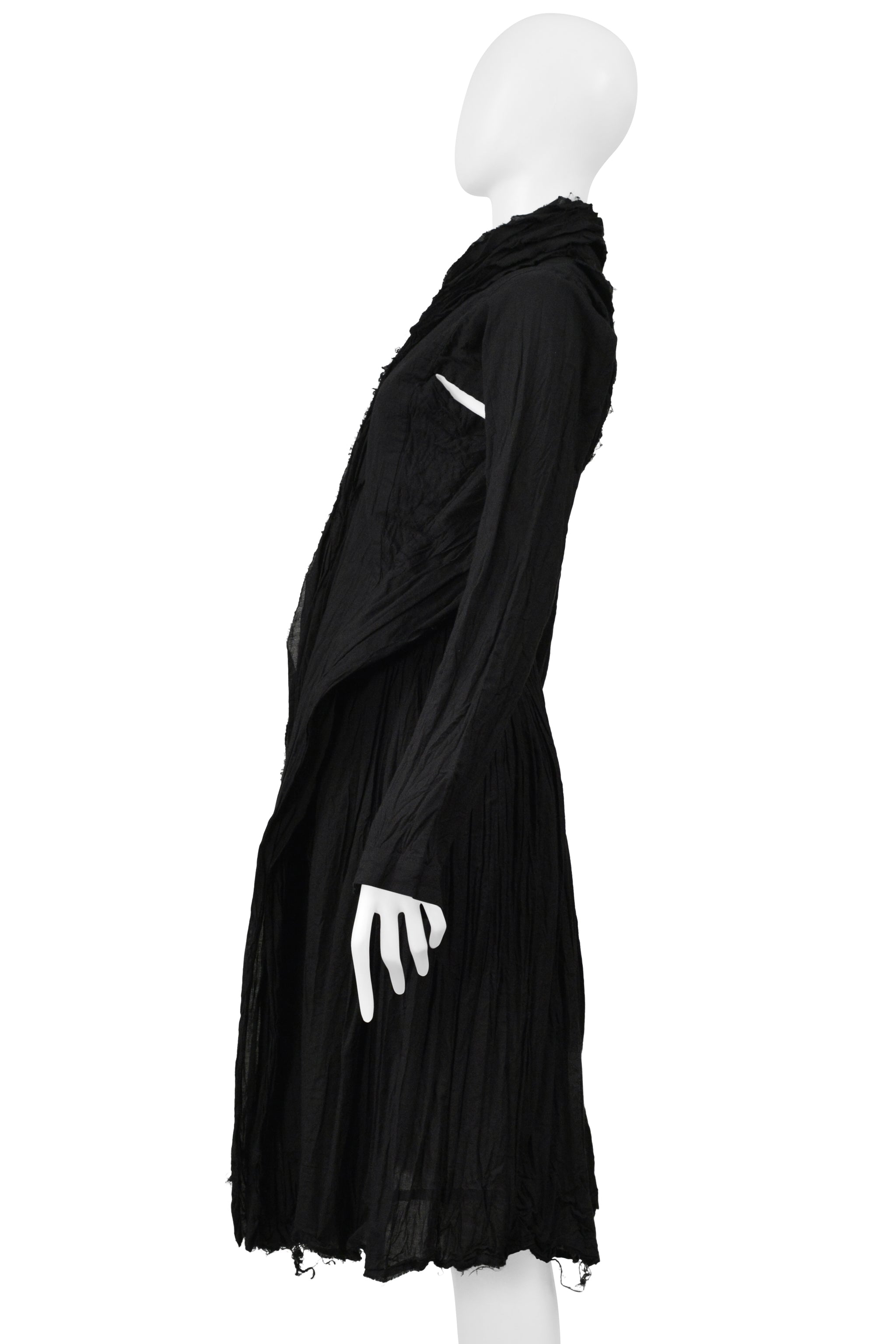 JUNYA WATANABE  BLACK 10 LAYER COTTON COAT 2005