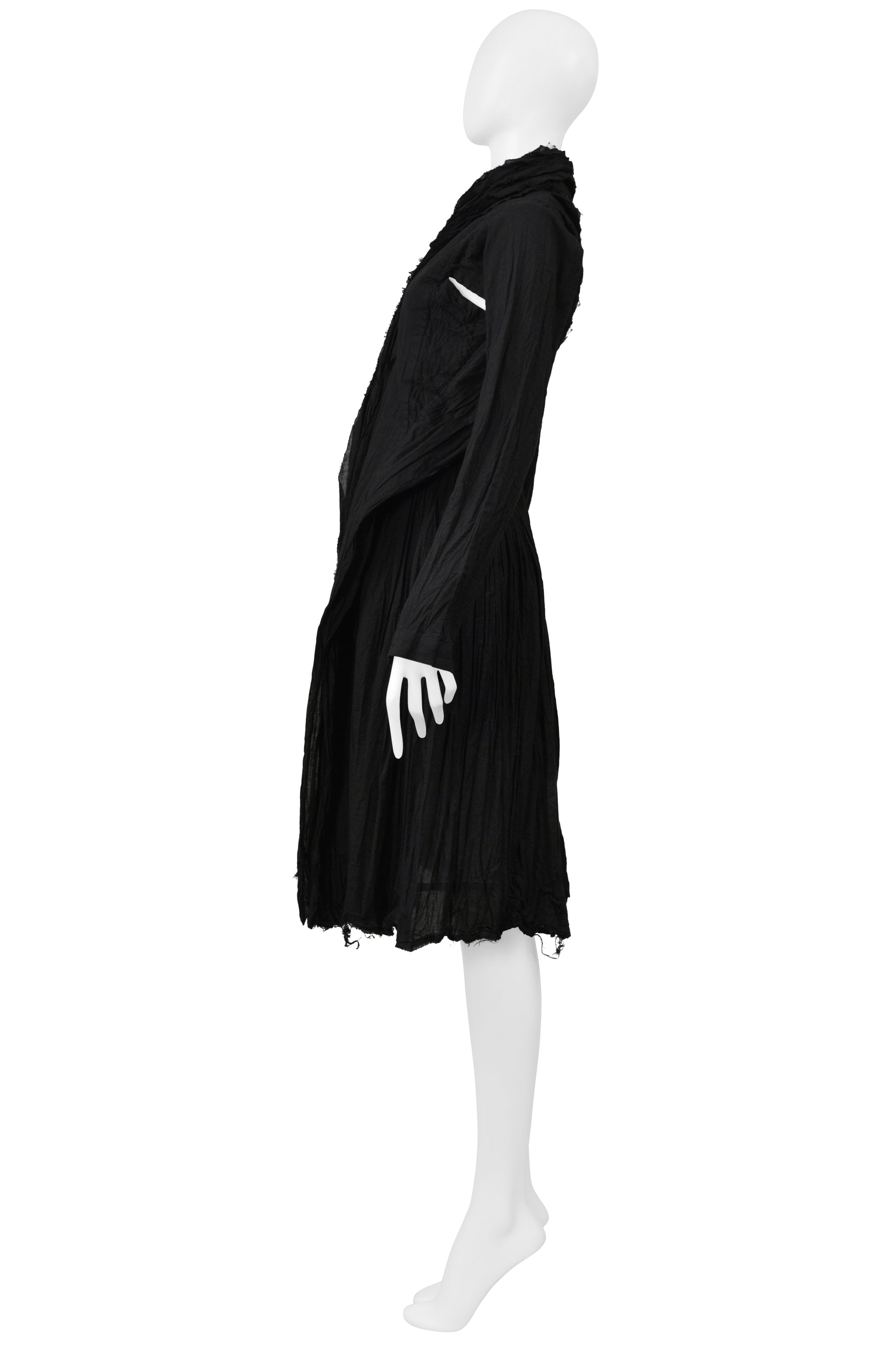 JUNYA WATANABE  BLACK 10 LAYER COTTON COAT 2005