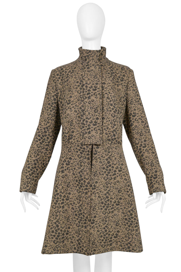 HELMUT LANG LEOPARD MOD COAT 2001