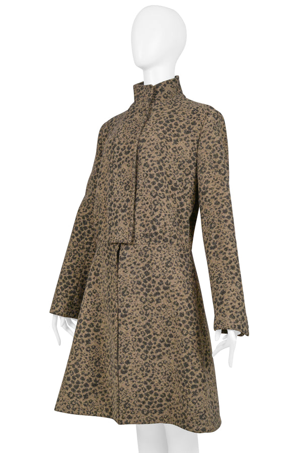 HELMUT LANG LEOPARD MOD COAT 2001