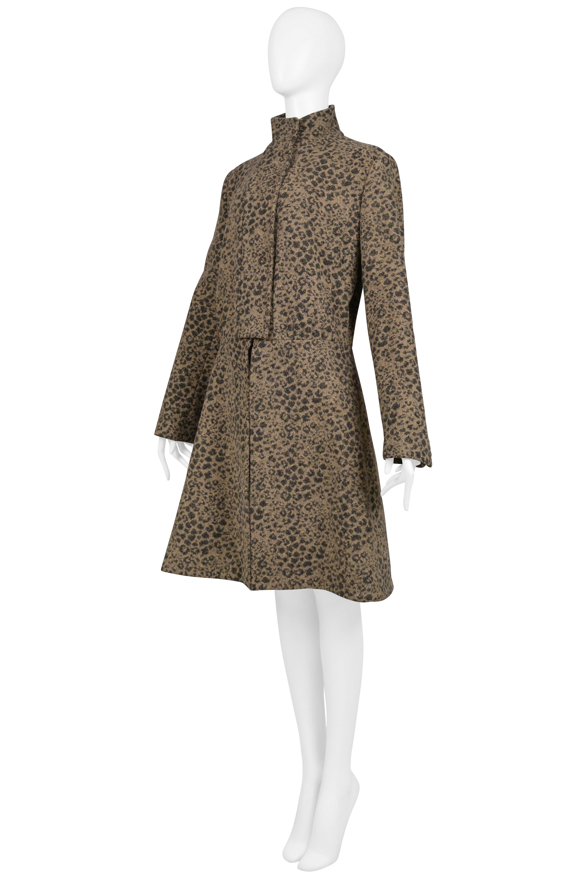 HELMUT LANG LEOPARD MOD COAT 2001