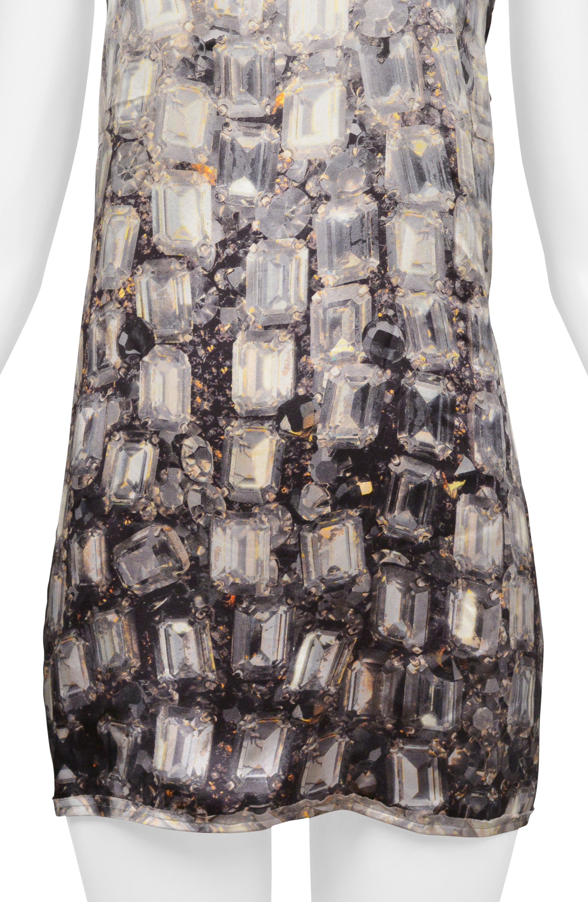 LANVIN CRYSTAL PRINTED SLEEVELESS TOP