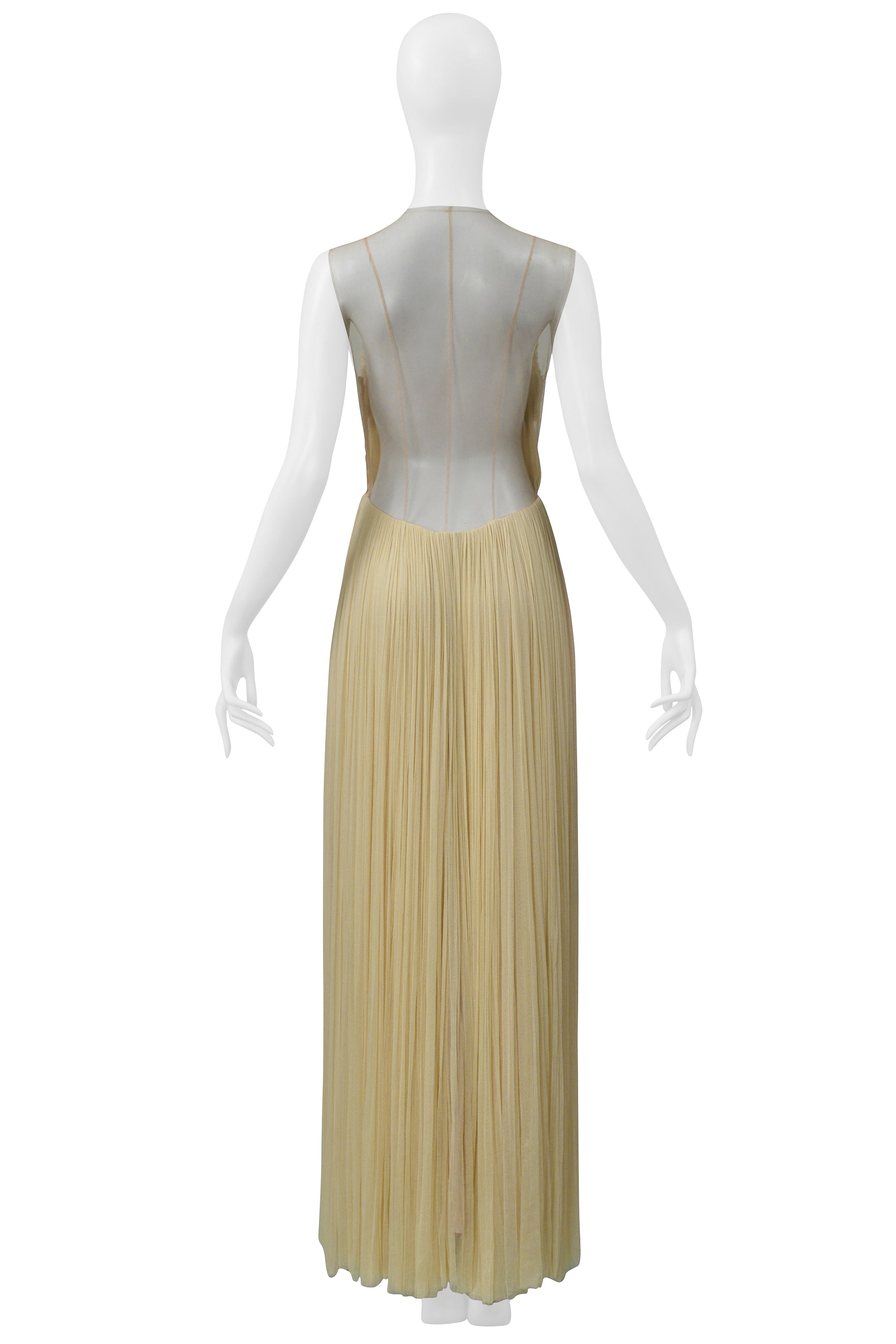 LANVIN PALE YELLOW EVENING GOWN 2023