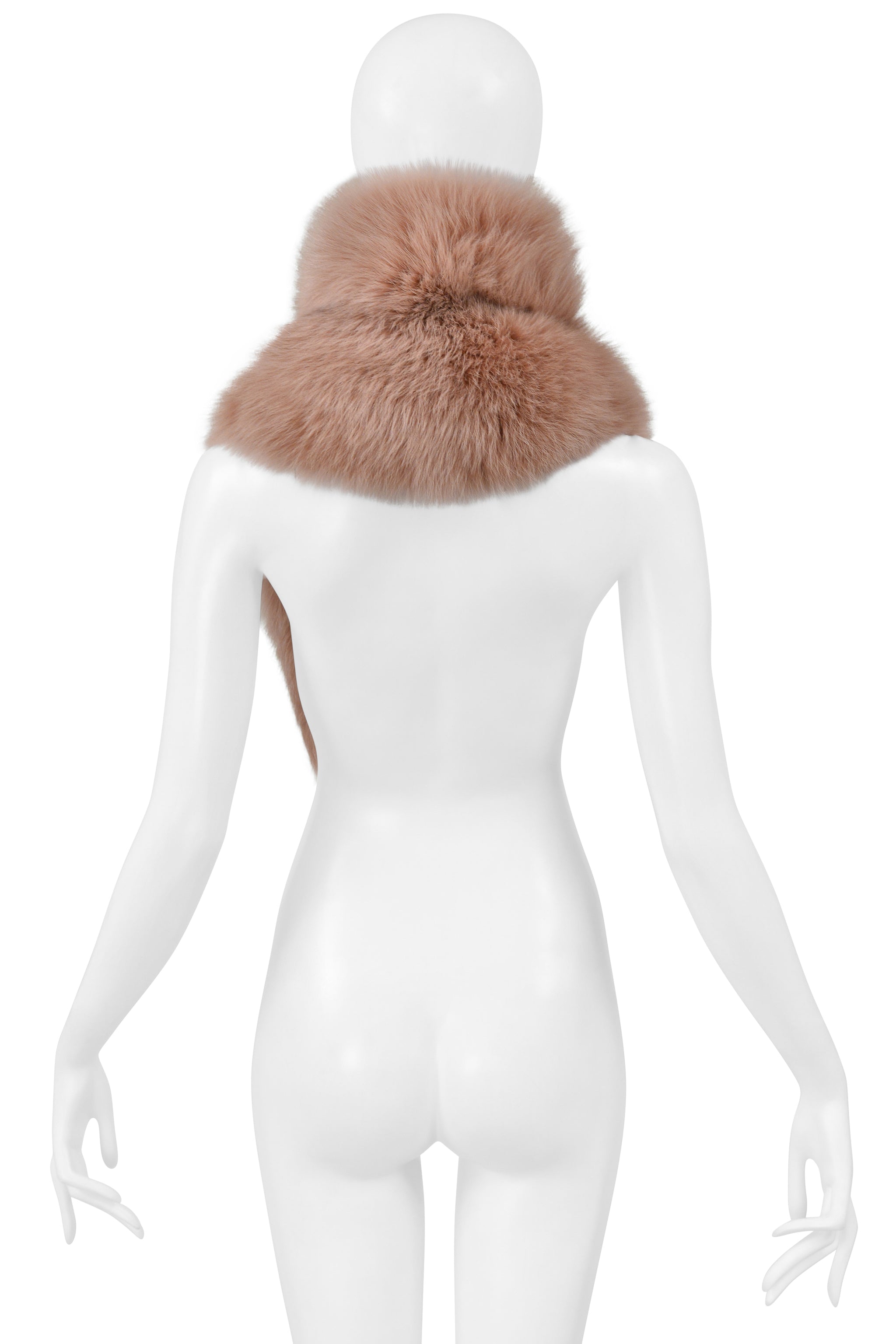 MARC JACOBS DUSTY PINK FUR STOLE 2013
