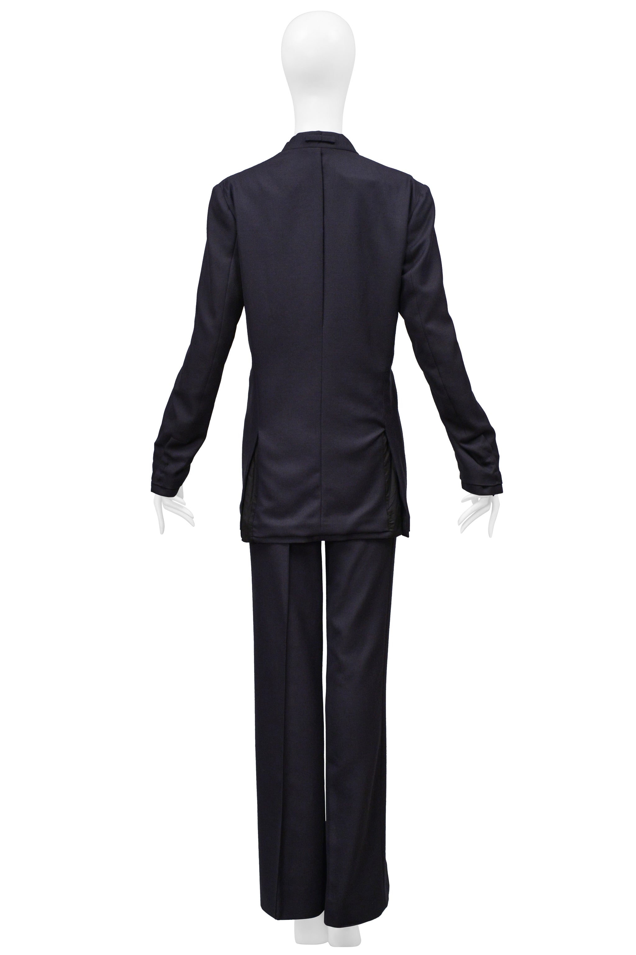 MAISON MARTIN MARGIELA BLUE OVERSIZED PANT SUIT 2000-01