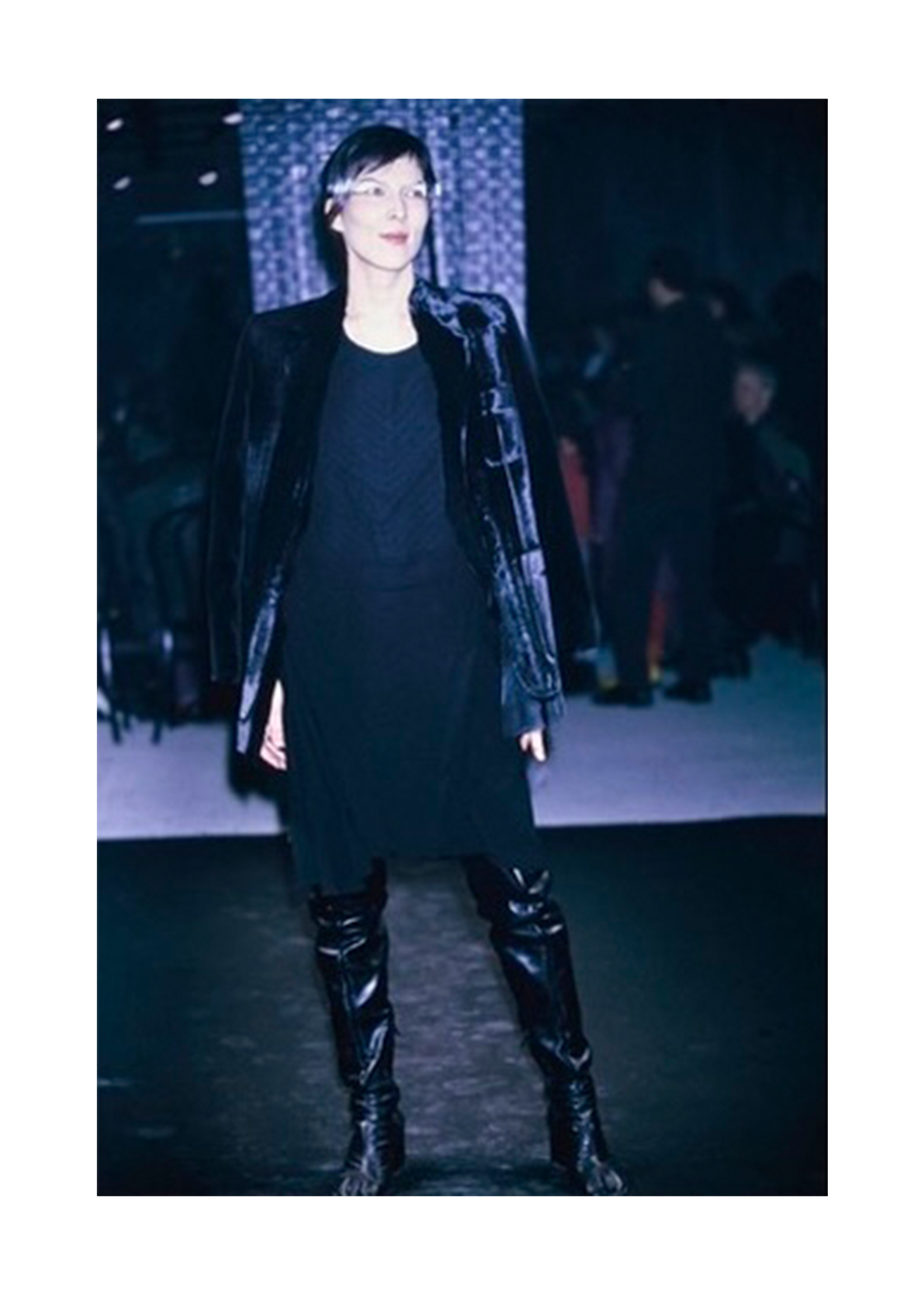 MAISON MARTIN MARGIELA BLACK VELVET DECONSTRUCTED FLAT JACKET 2000