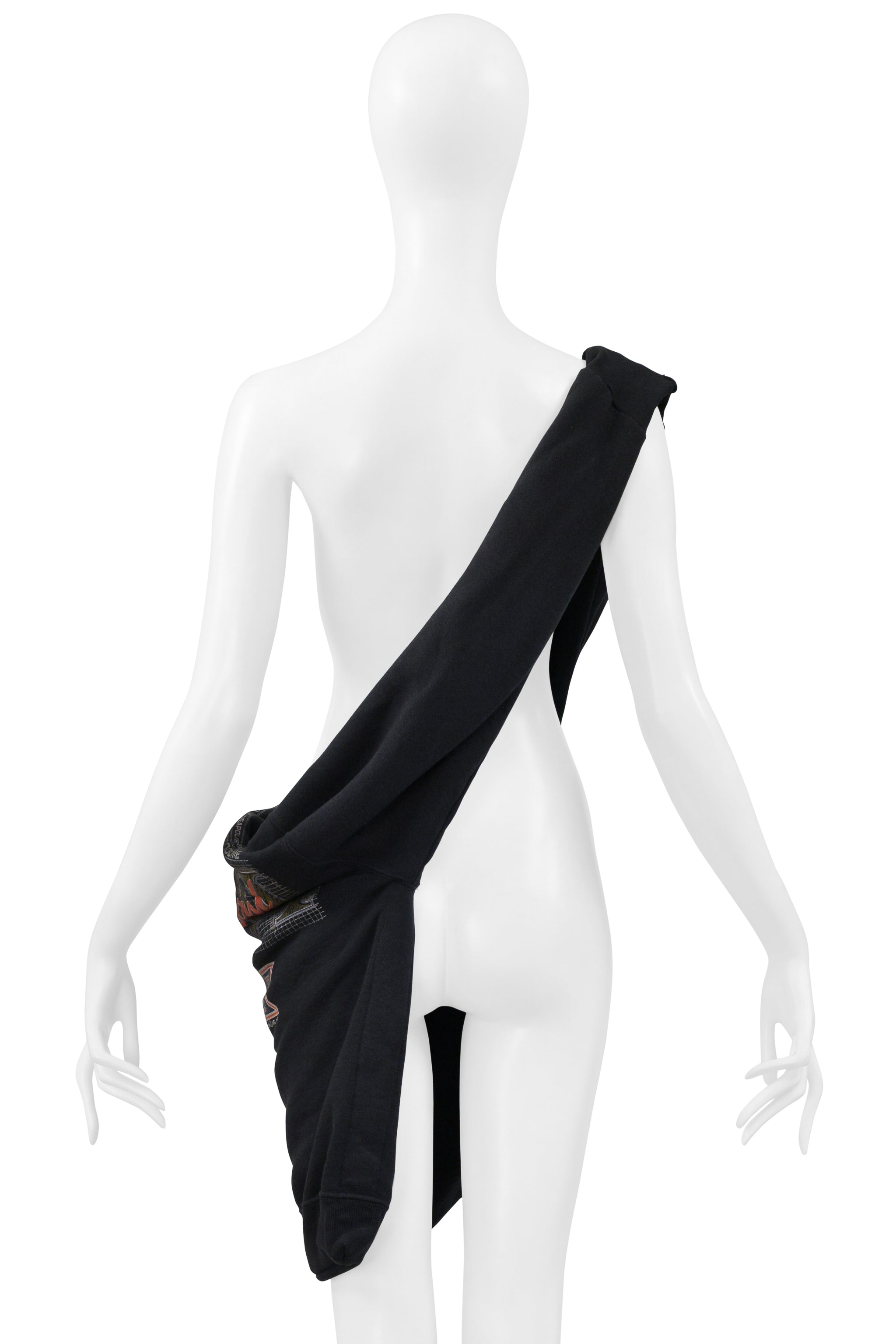 MAISON MARTIN MARGIELA ARTISANAL "SUPER BOWL" VINTAGE SWEATSHIRT BAG SS 2001