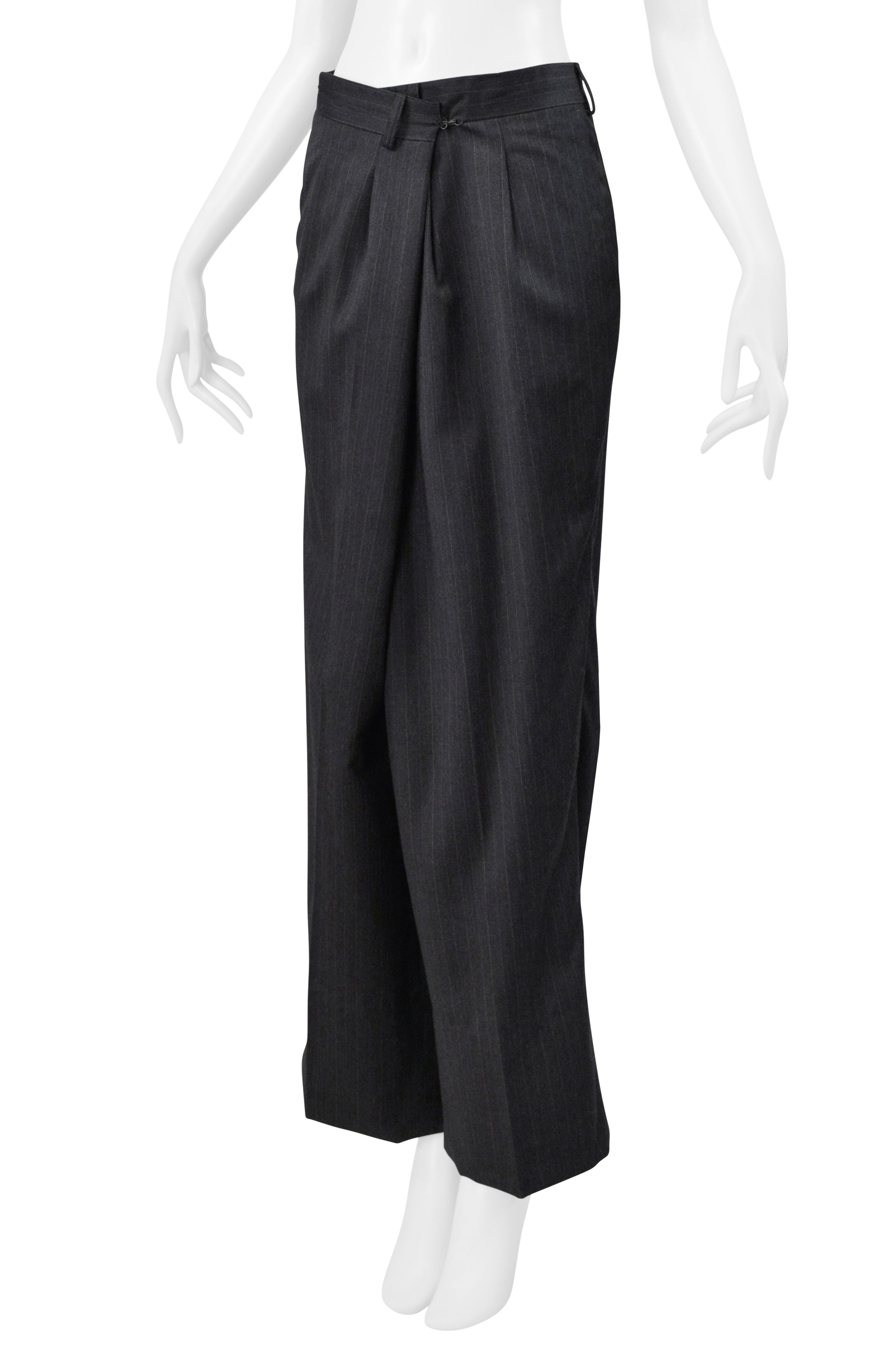 MAISON MARTIN MARGIELA GREY FOLD OVER TROUSER PANTS 2000