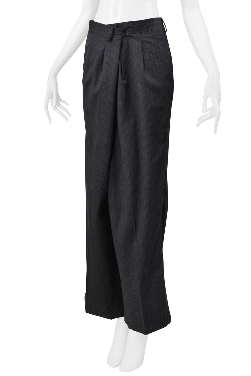 MAISON MARTIN MARGIELA GREY FOLD OVER TROUSER PANTS SS 2001