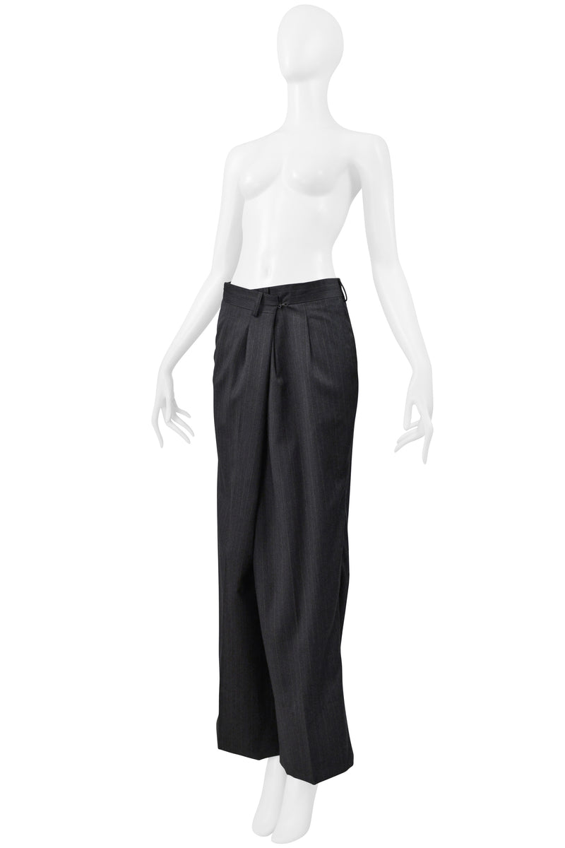 MAISON MARTIN MARGIELA GREY FOLD OVER TROUSER PANTS SS 2001