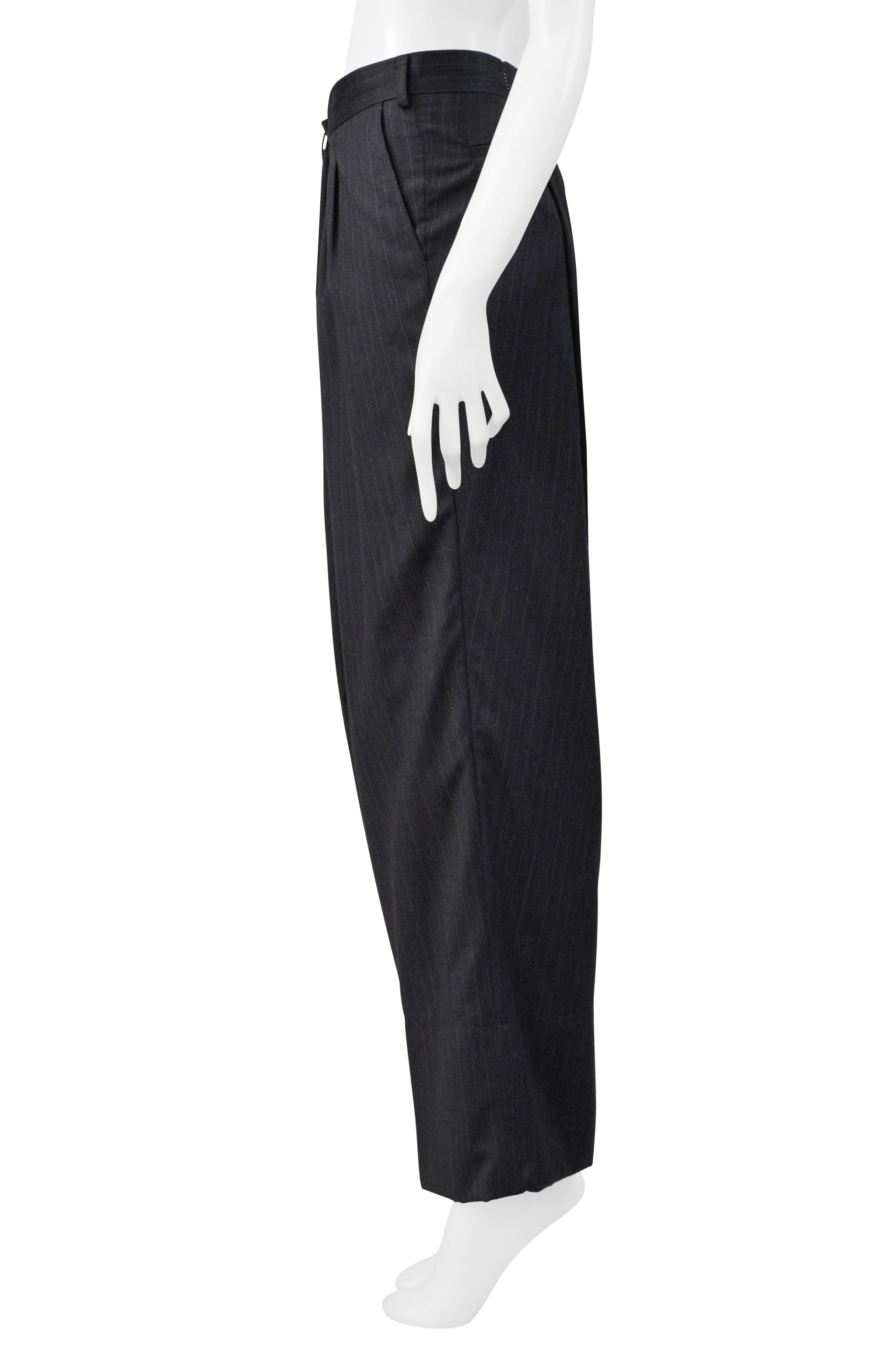 MAISON MARTIN MARGIELA GREY FOLD OVER TROUSER PANTS 2000