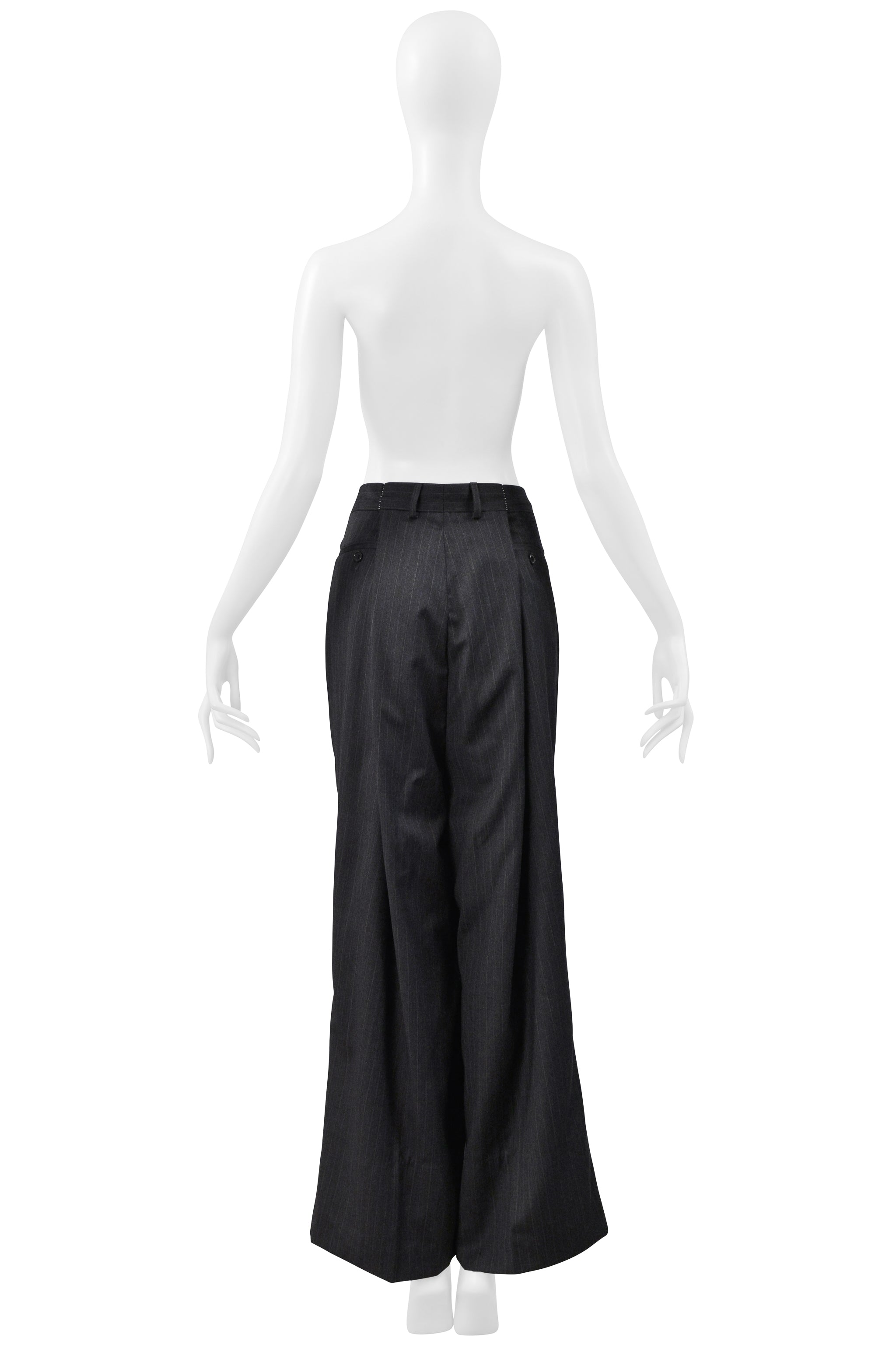 MAISON MARTIN MARGIELA GREY FOLD OVER TROUSER PANTS 2000