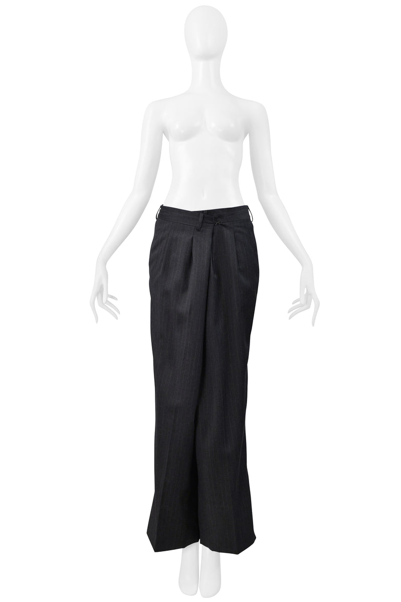 MAISON MARTIN MARGIELA GREY FOLD OVER TROUSER PANTS SS 2001