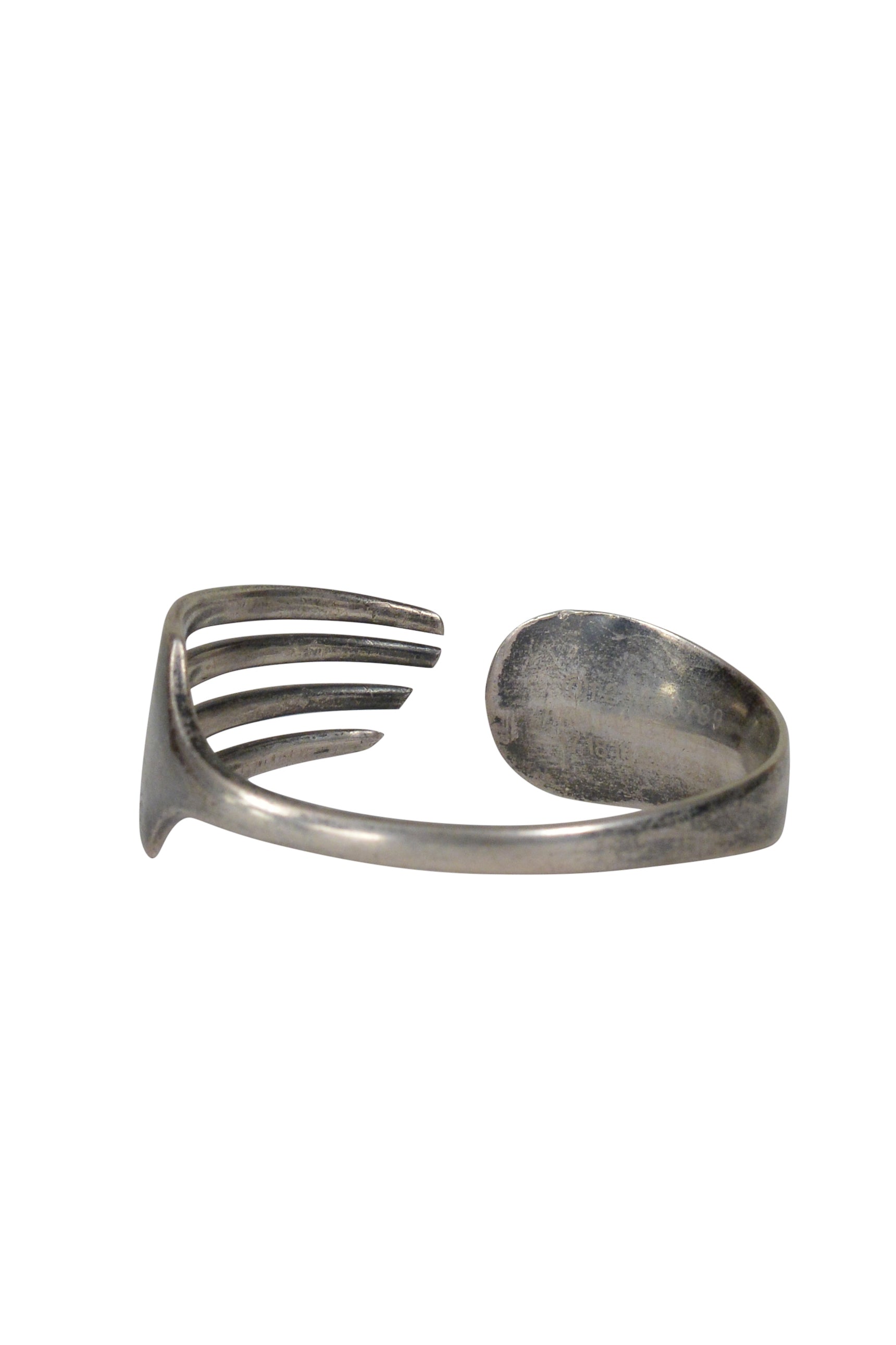 MAISON MARTIN MARGIELA ARTISANAL VINTAGE SILVER FORK BRACELET 2001