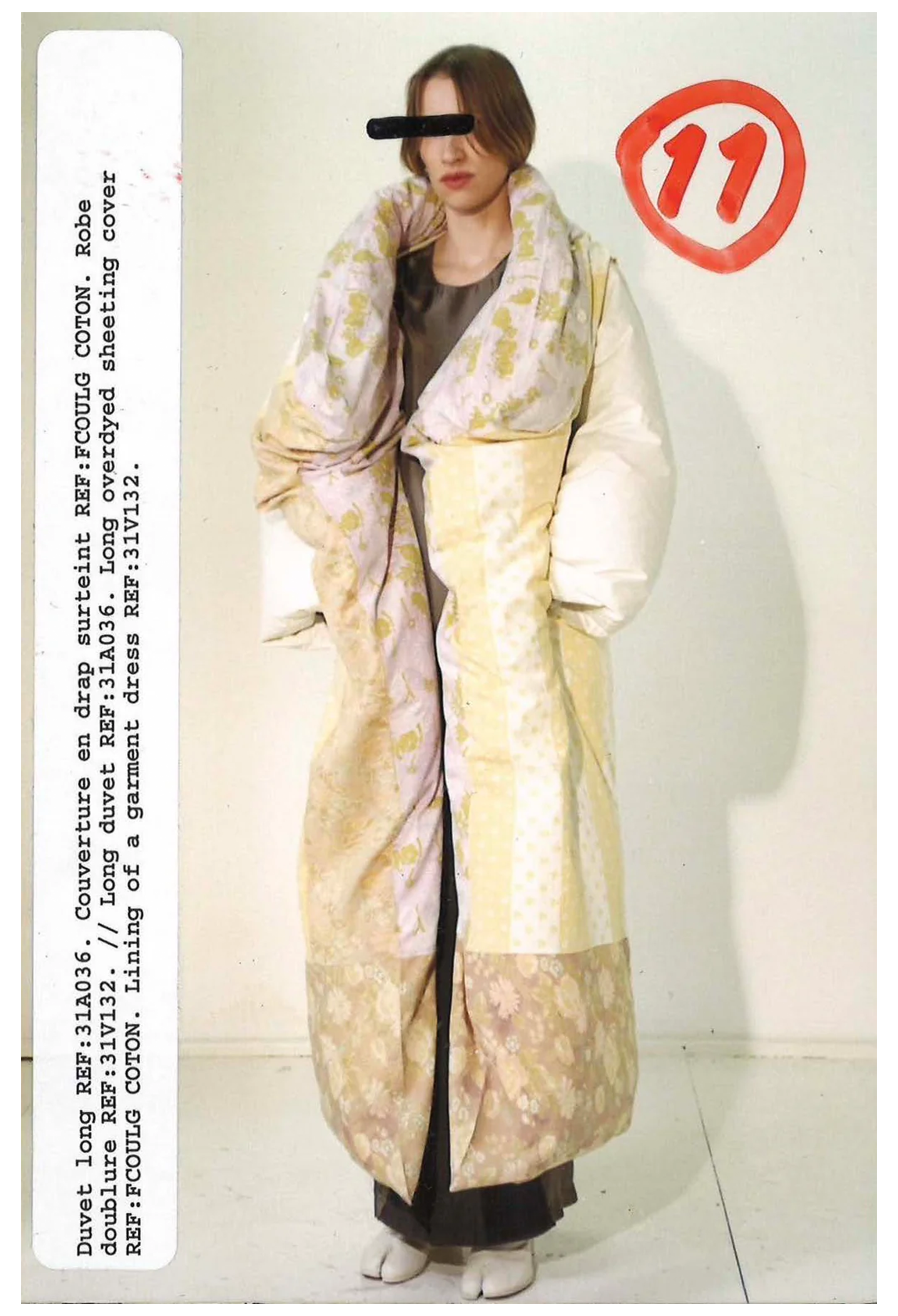 MAISON MARTIN MARGIELA ARTISANAL WHITE DUVET COAT 1999