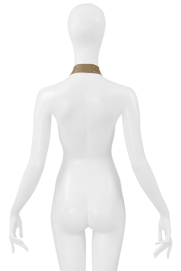 MAISON MARTIN MARGIELA SWEATER BUTTON PLACKET NECKLACE