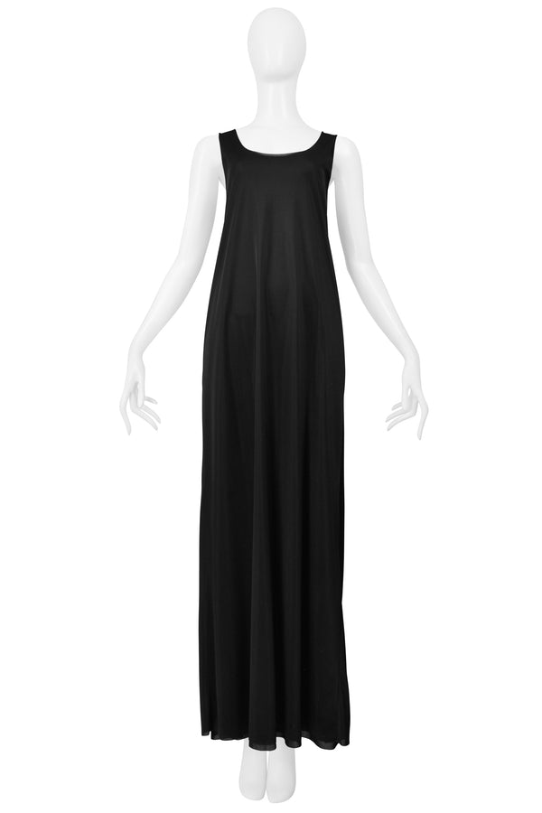 MAISON MARTIN MARGIELA VINTAGE BLACK TWO LAYER TANK DRESS