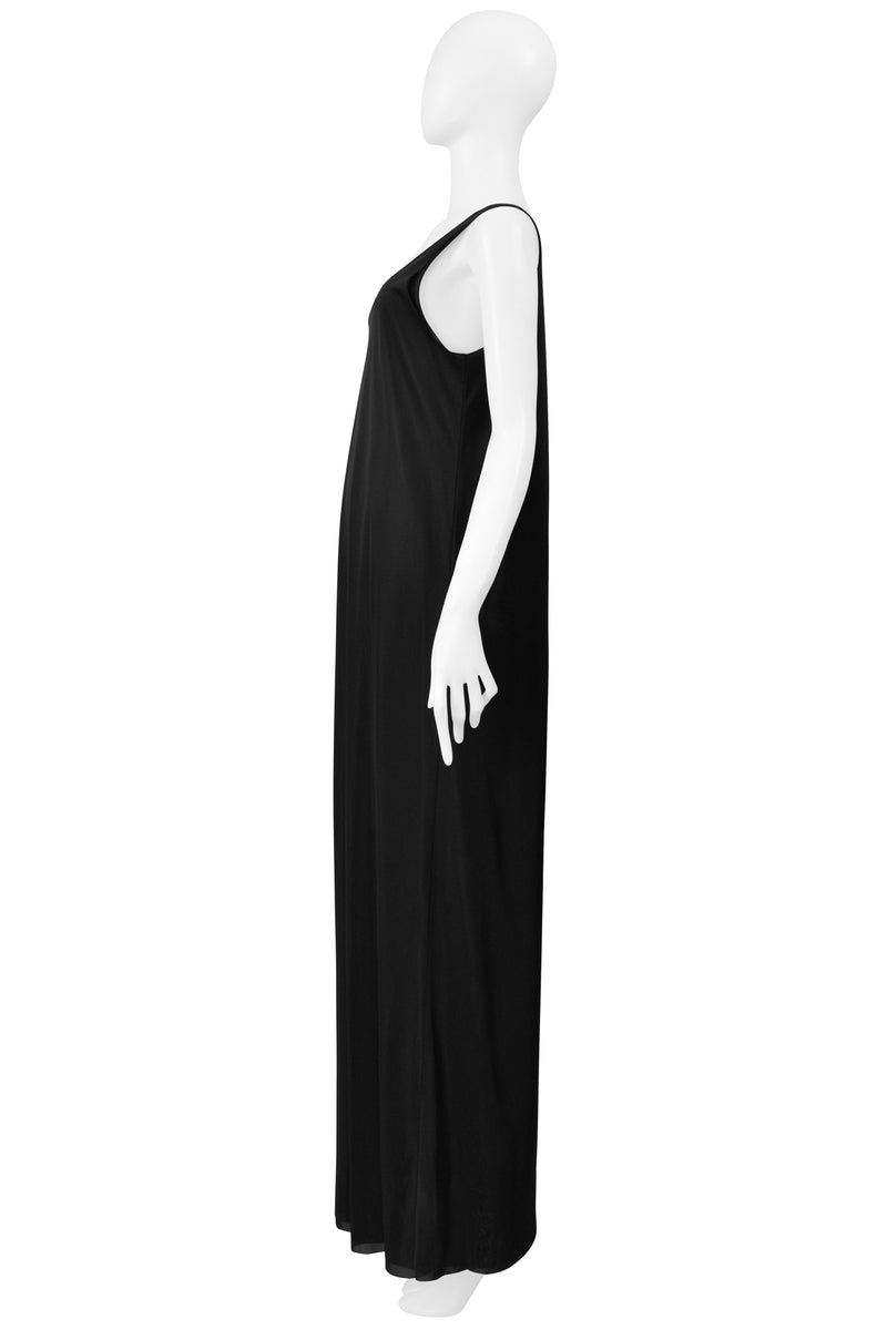 MAISON MARTIN MARGIELA VINTAGE BLACK TWO LAYER TANK DRESS