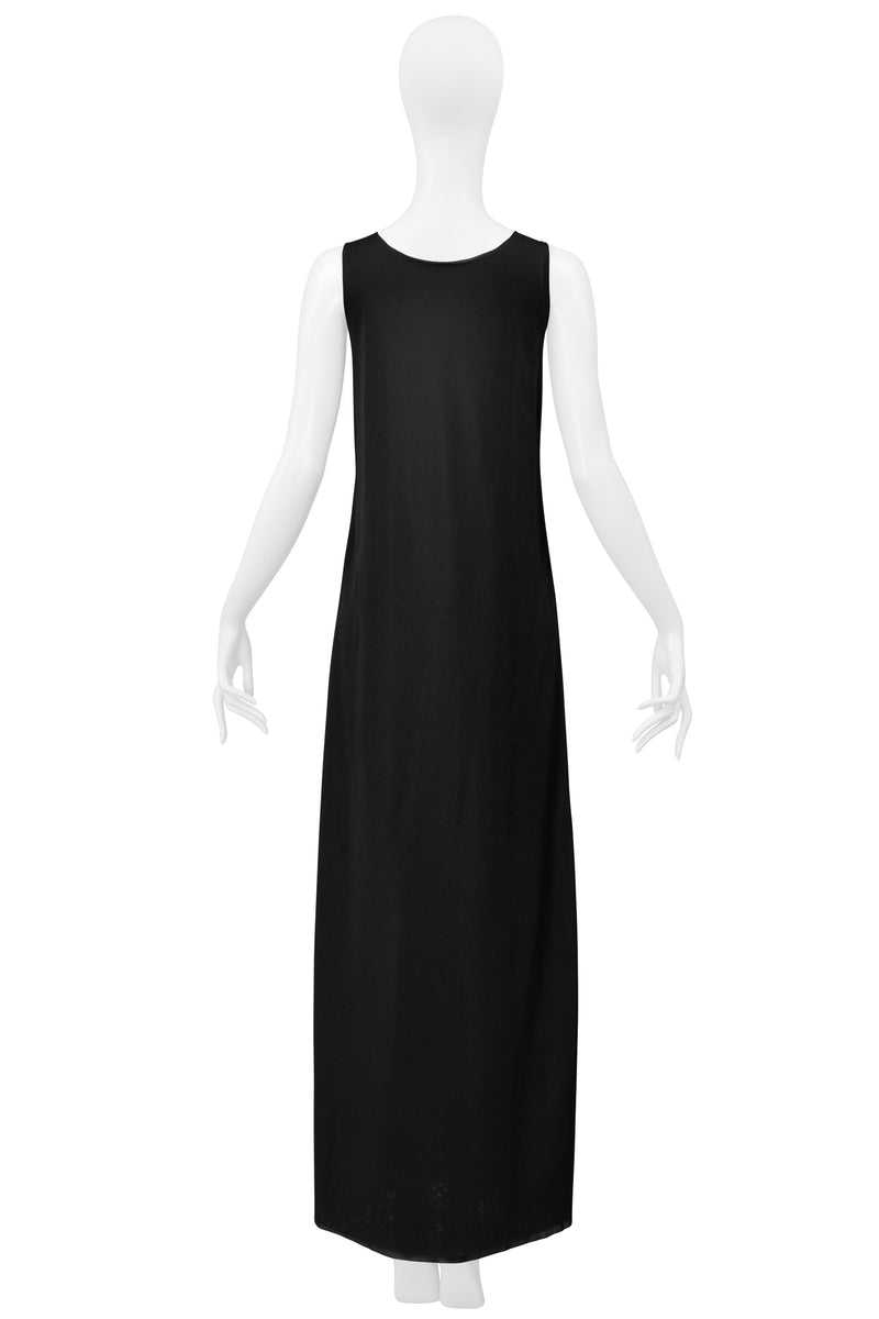 MAISON MARTIN MARGIELA VINTAGE BLACK TWO LAYER TANK DRESS