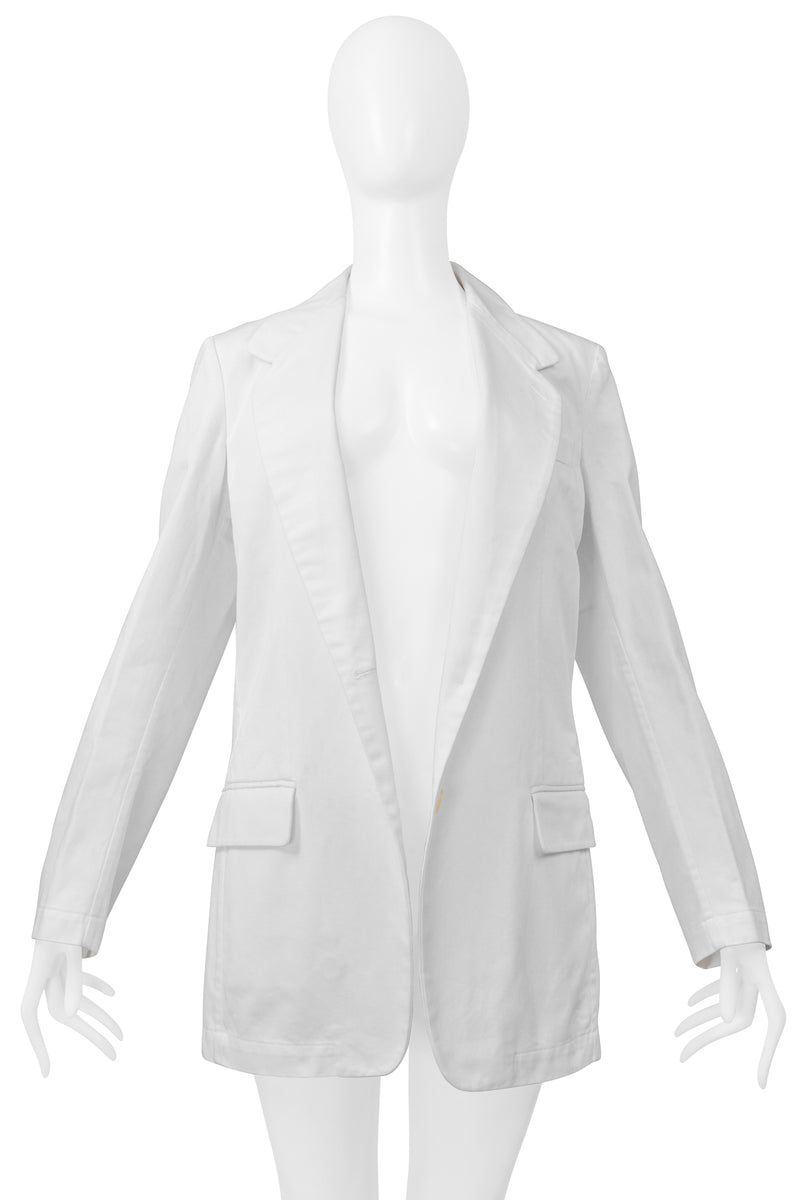 MAISON MARTIN MARGIELA WHITE STEREOTYPE JACKET AND HANGER SS 2000