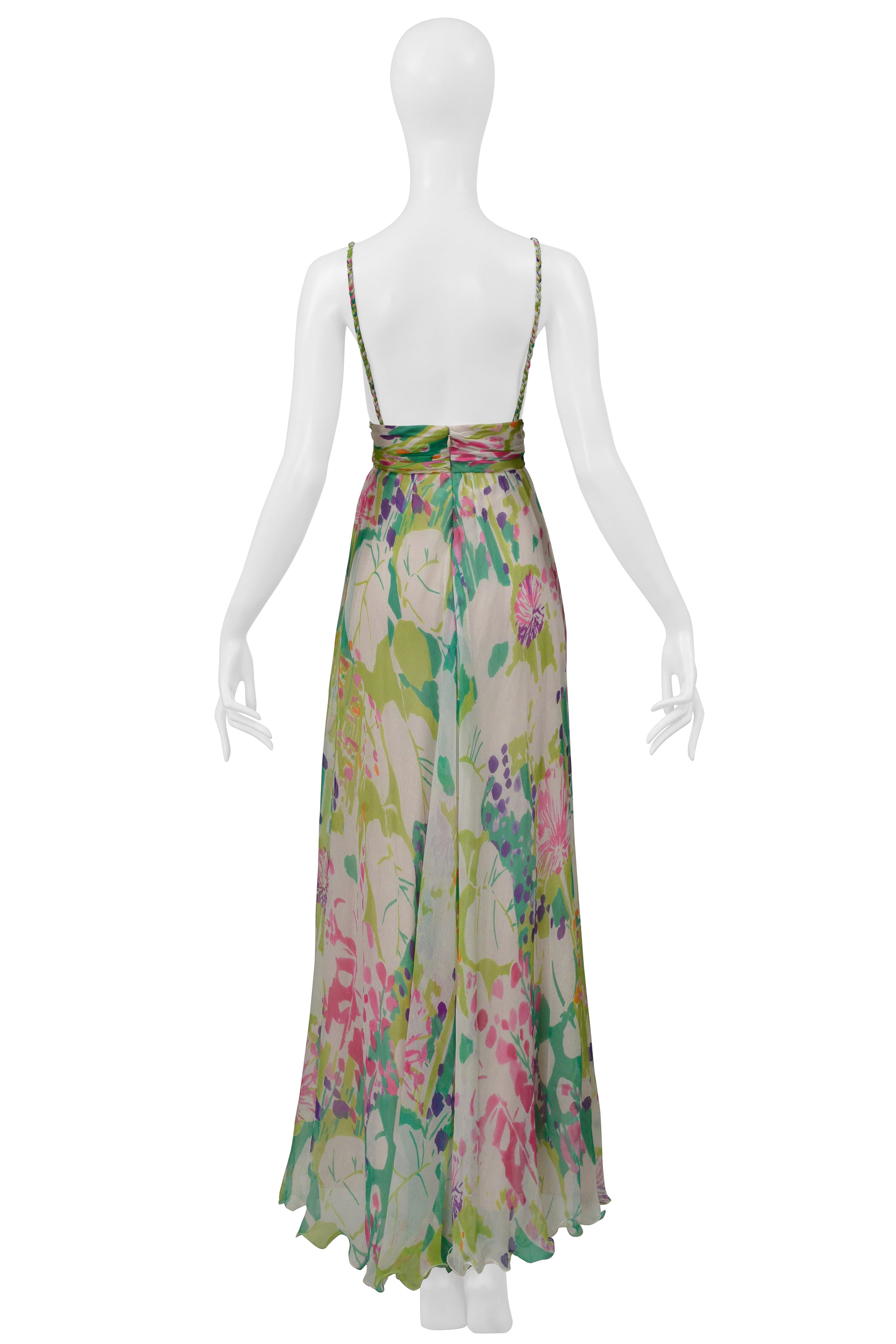 MAX MARA CHIFFON FLORAL DRESS