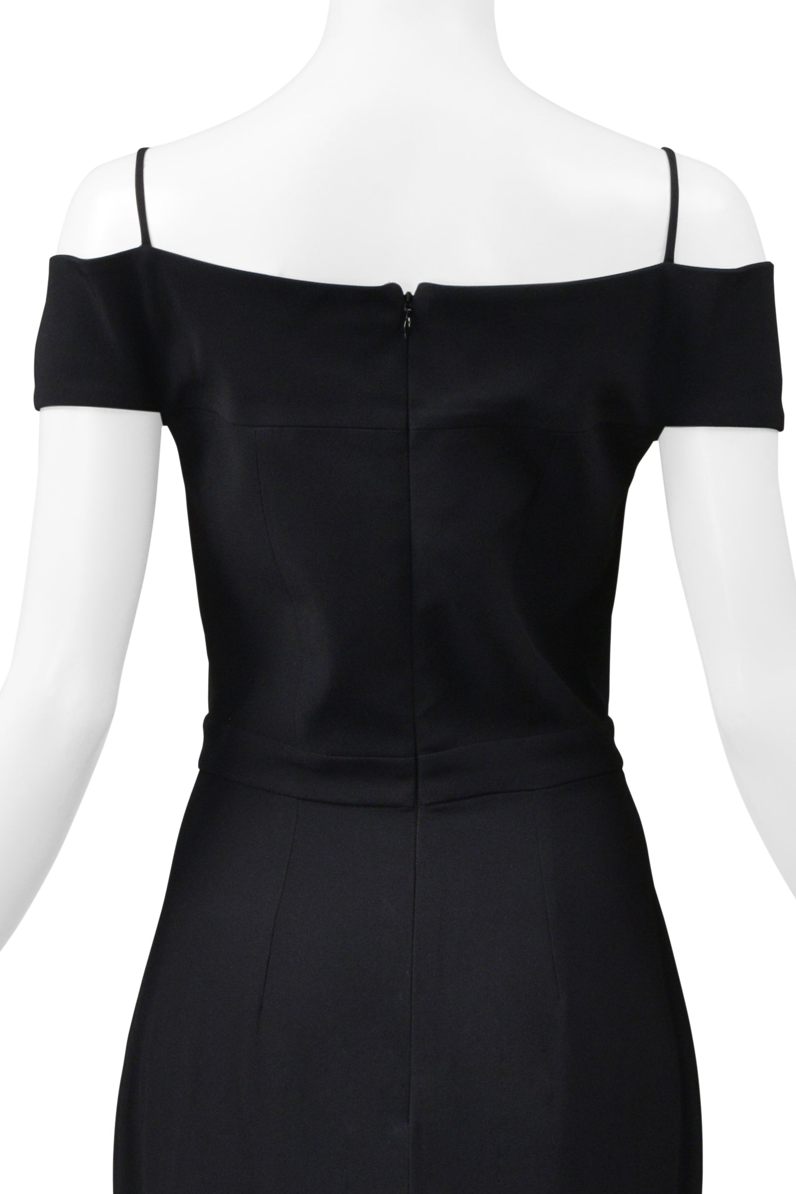 ALEXANDER MCQUEEN BLACK TUXEDO GOWN