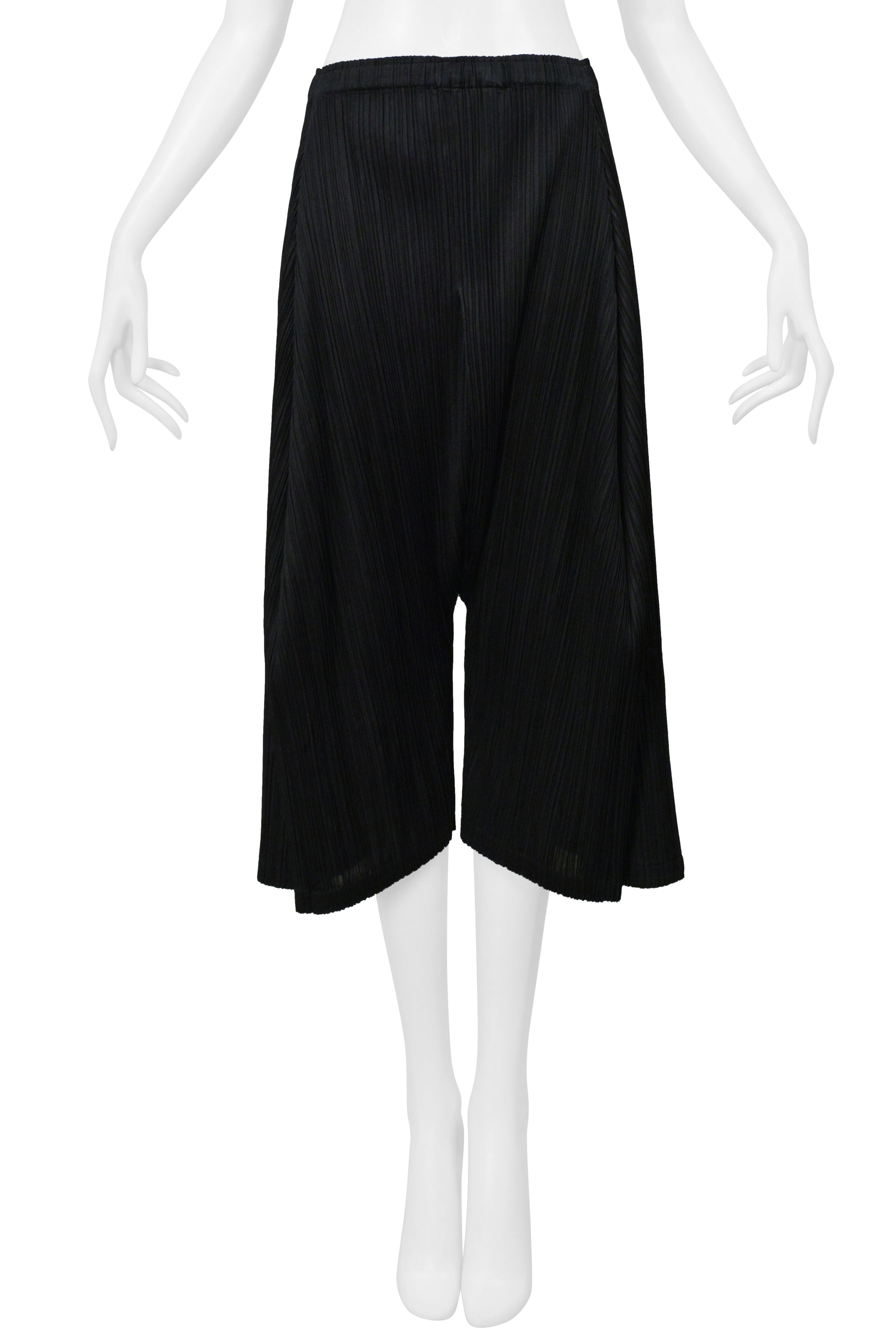 ISSEY MIYAKE PLEATS PLEASE BLACK PLEATED HAREM PANTS 1998-99