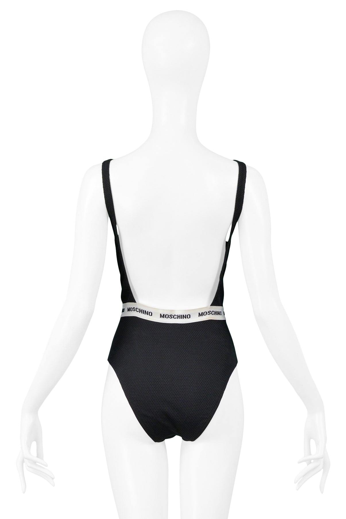 MOSCHINO BLACK UNDERWEAR INSPIRED SWIMSUIT