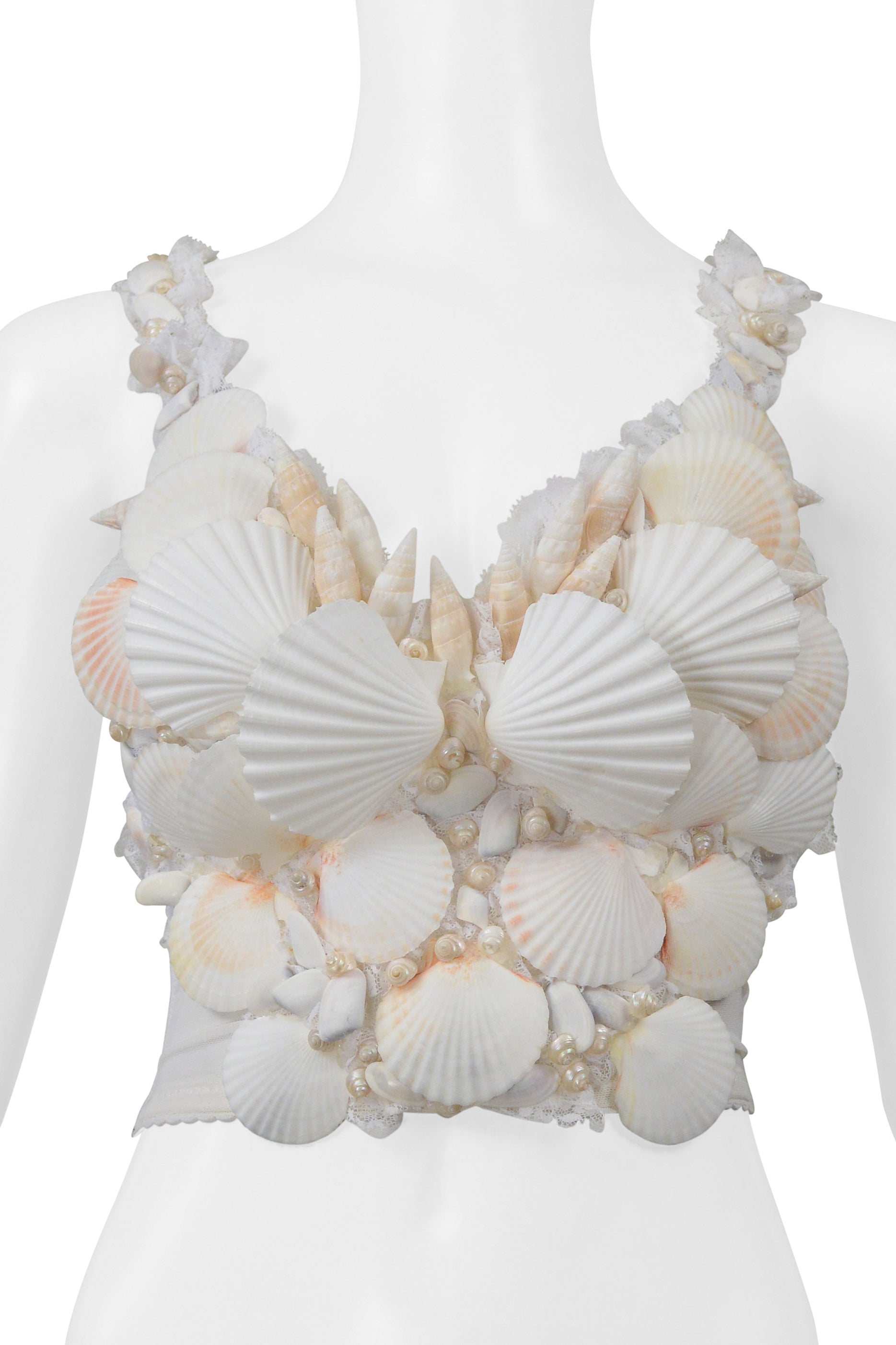 VINTAGE CORSET TOP WITH SEASHELLS