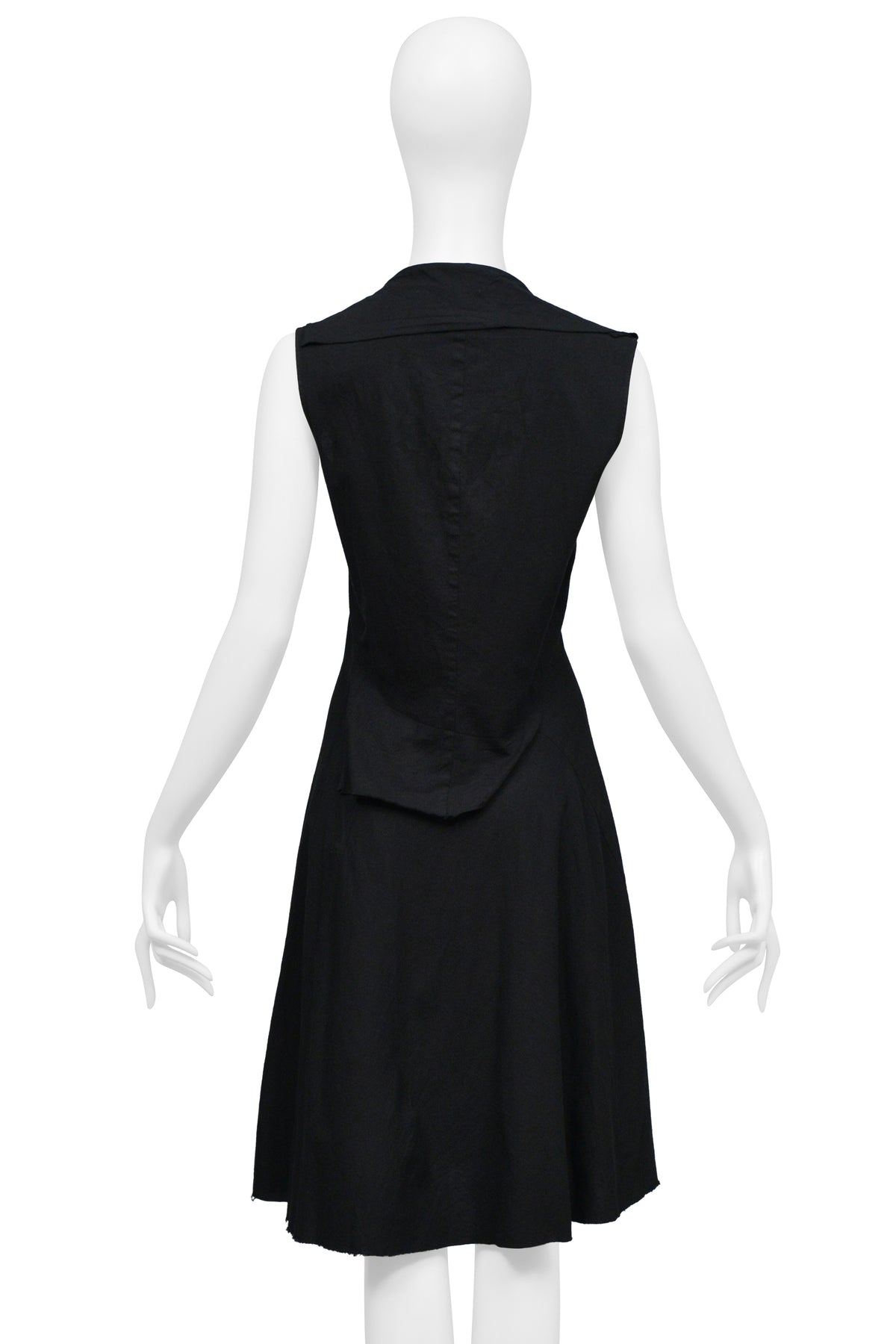JUNYA WATANABE BLACK ZIPPER COLLAR DRESS 2005