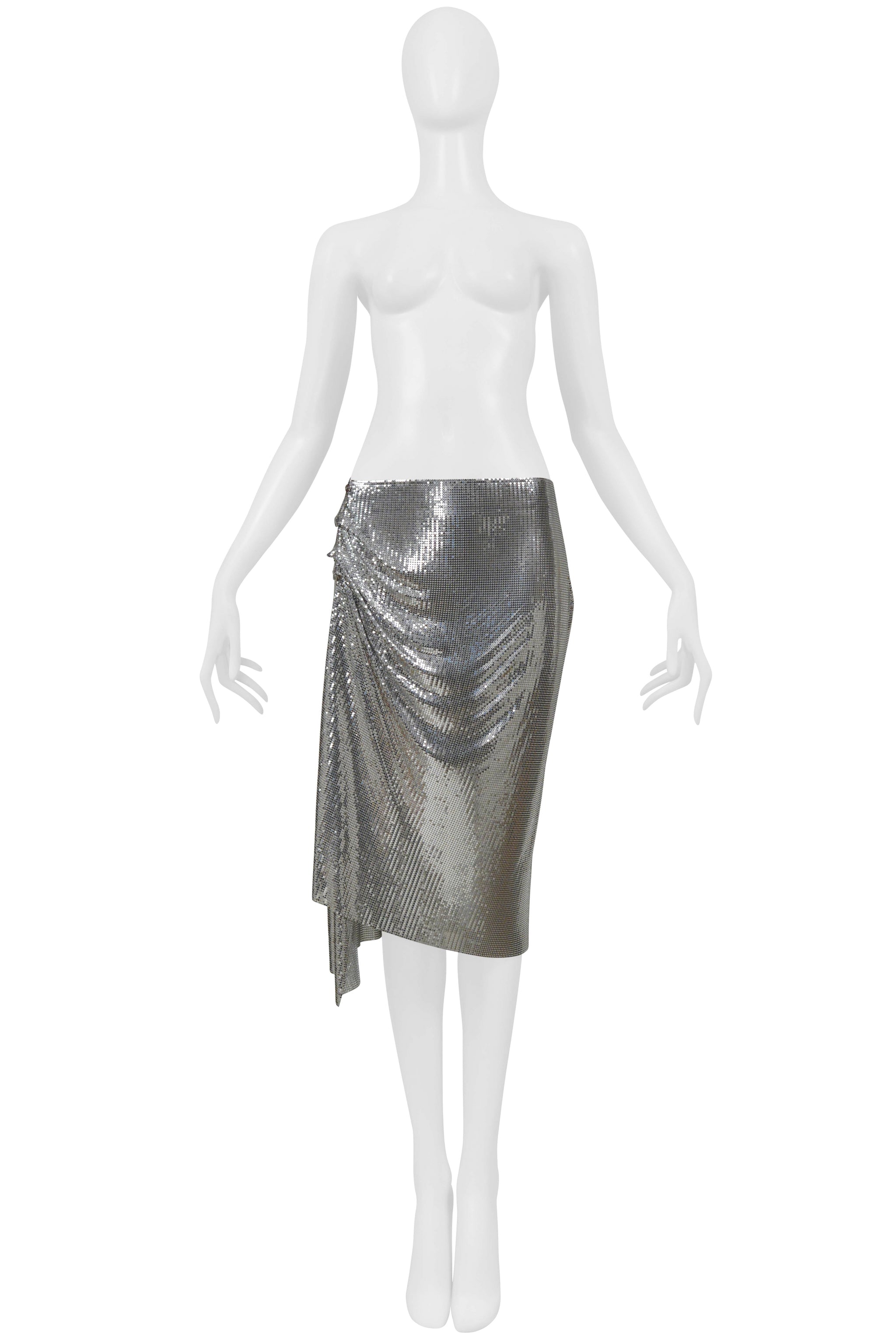 PACO RABANNE METAL CHAINMAIL SKIRT C. 2017