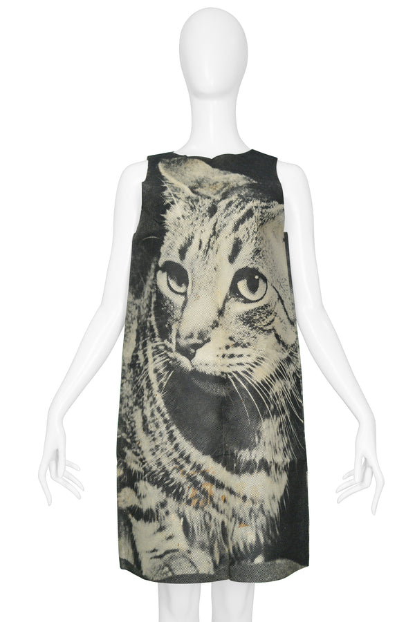 TL LONDON CAT PAPER DRESS 1970